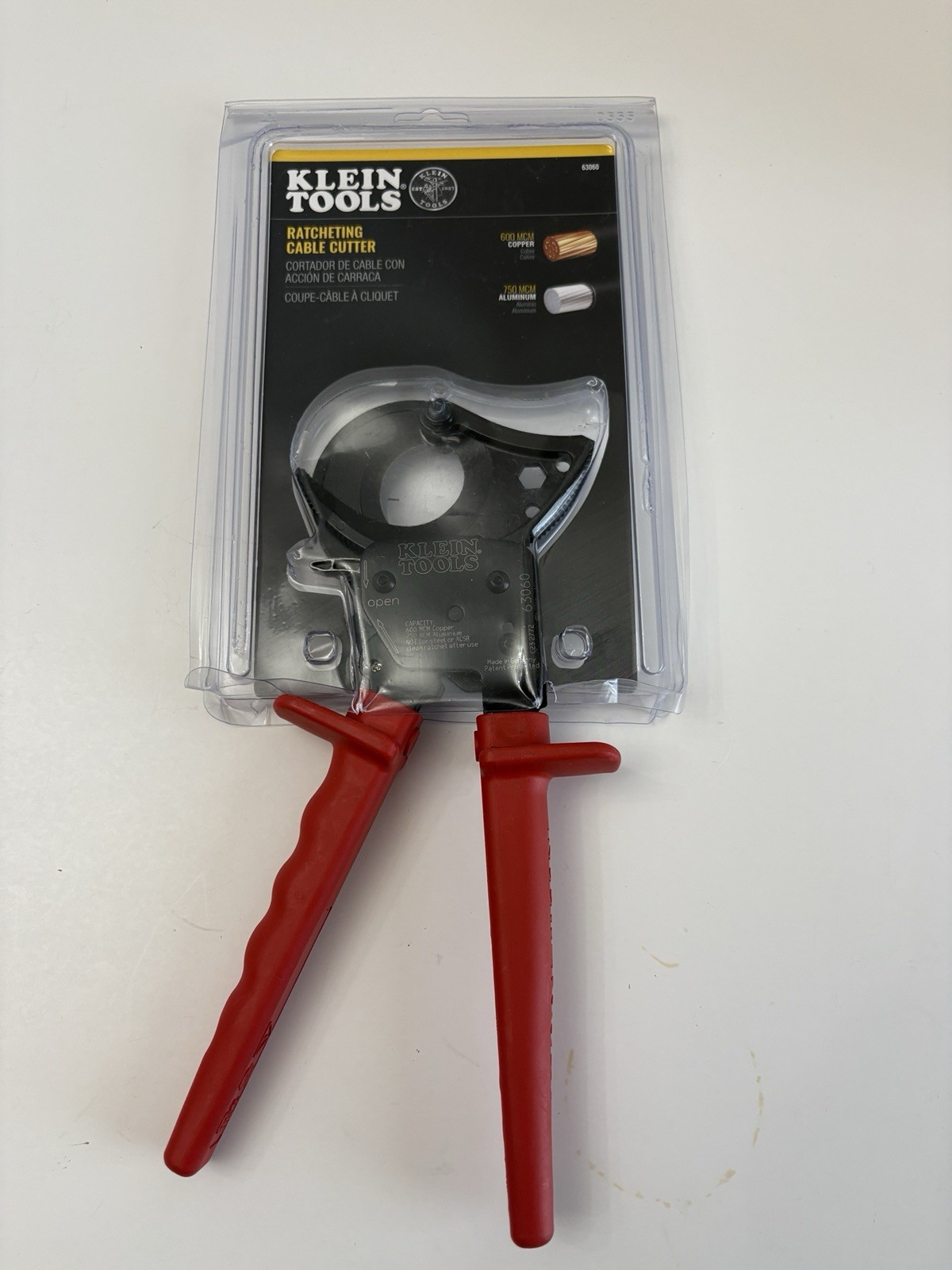 Klein Tools Ratcheting Cable Cutter 63060 Made In Germany Brand New