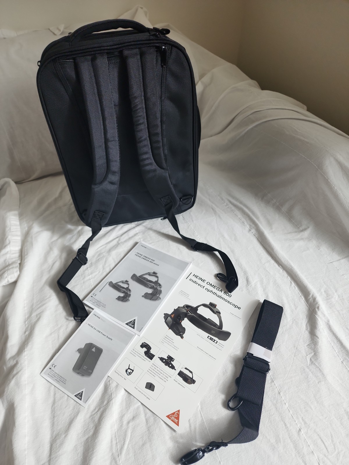 Heine Omega 600 Carrying Case (BIO not included). New; can fit any BIO