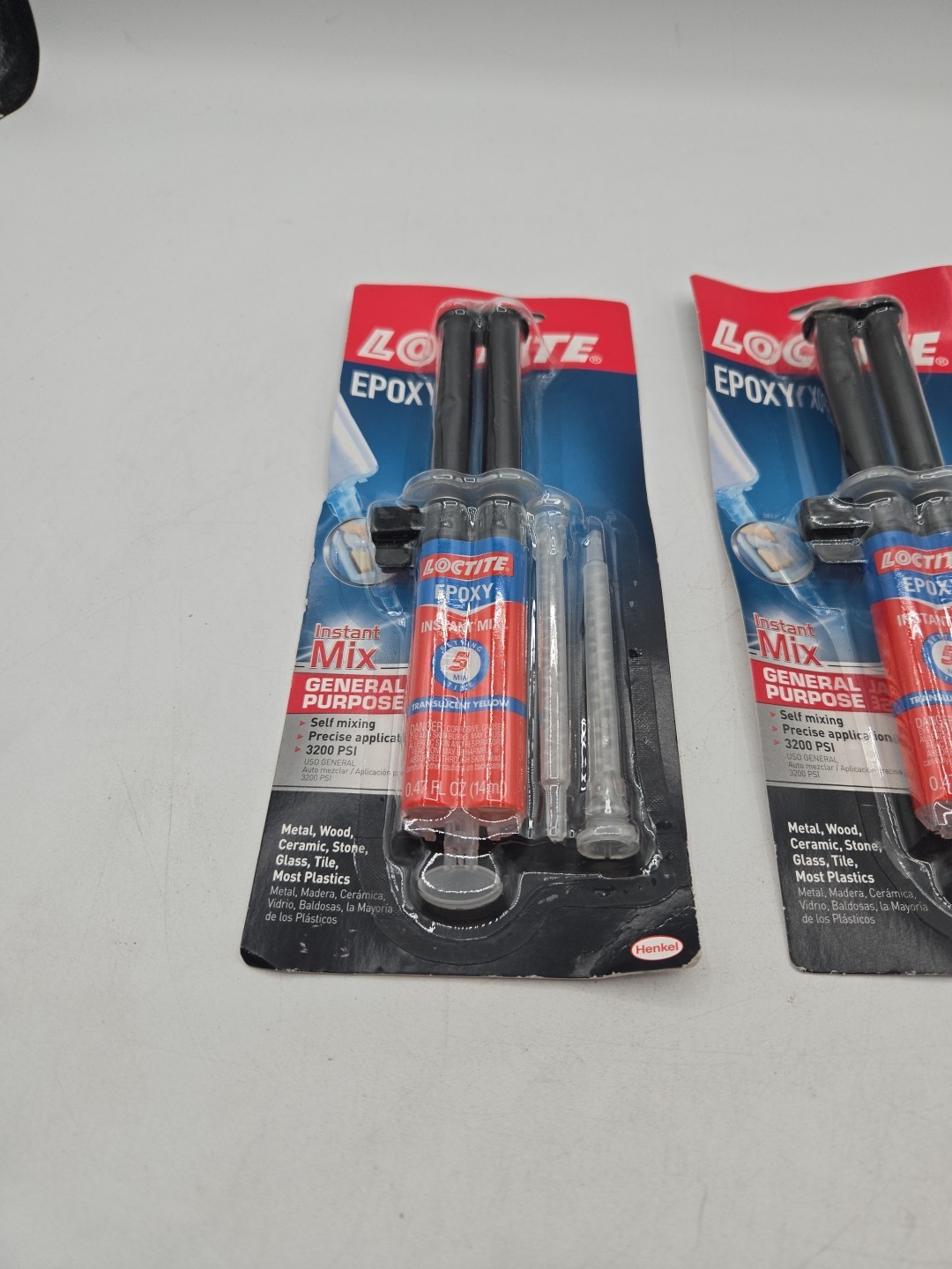 Loctite 1365868 2 Part Epoxy Instant Mix 5 Minute Syringe Adhesive Pack of 2