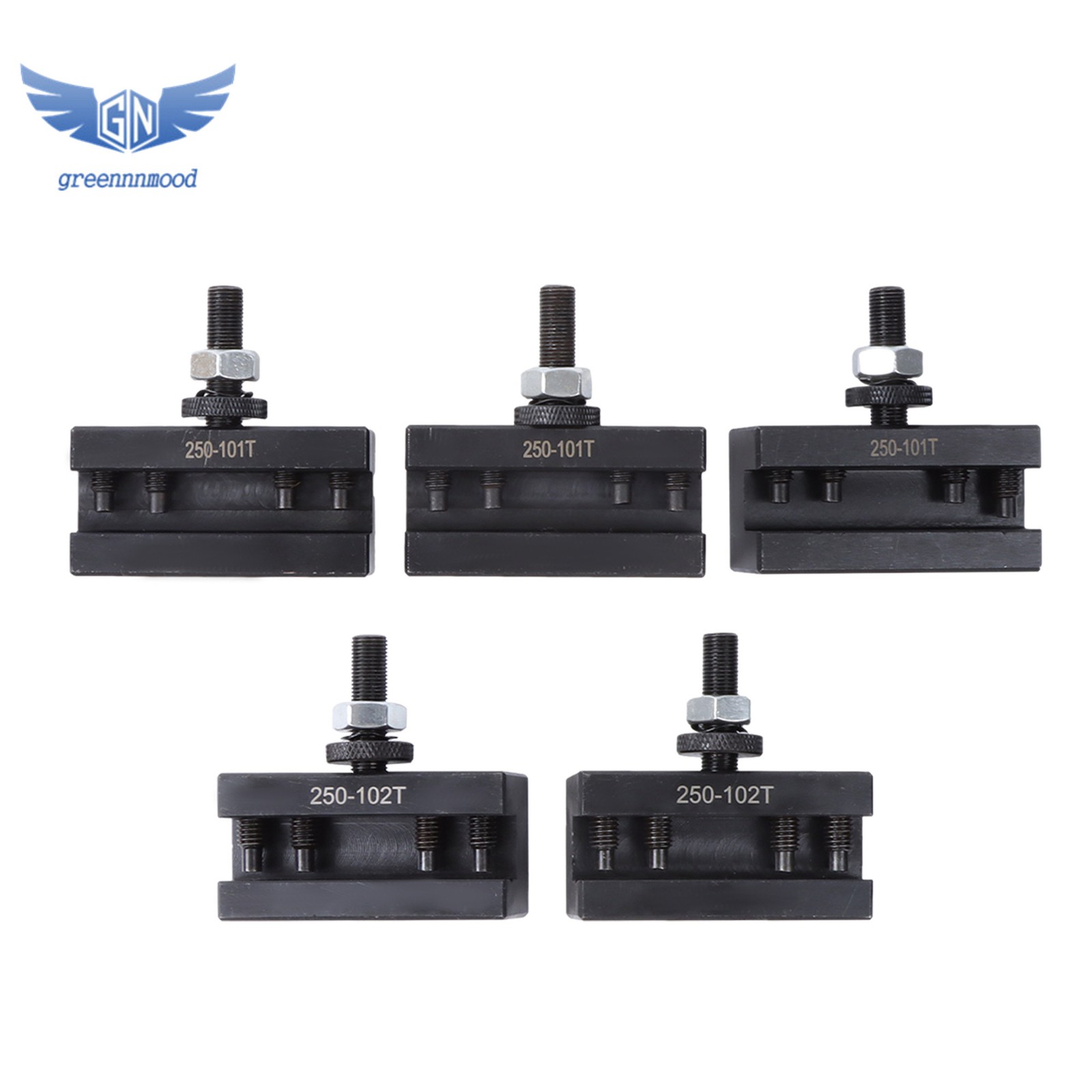 AXA 3Pcs 250-101XL+2Pcs 250-102XL Tool Post tool Holder Oversize Slot For Lathe
