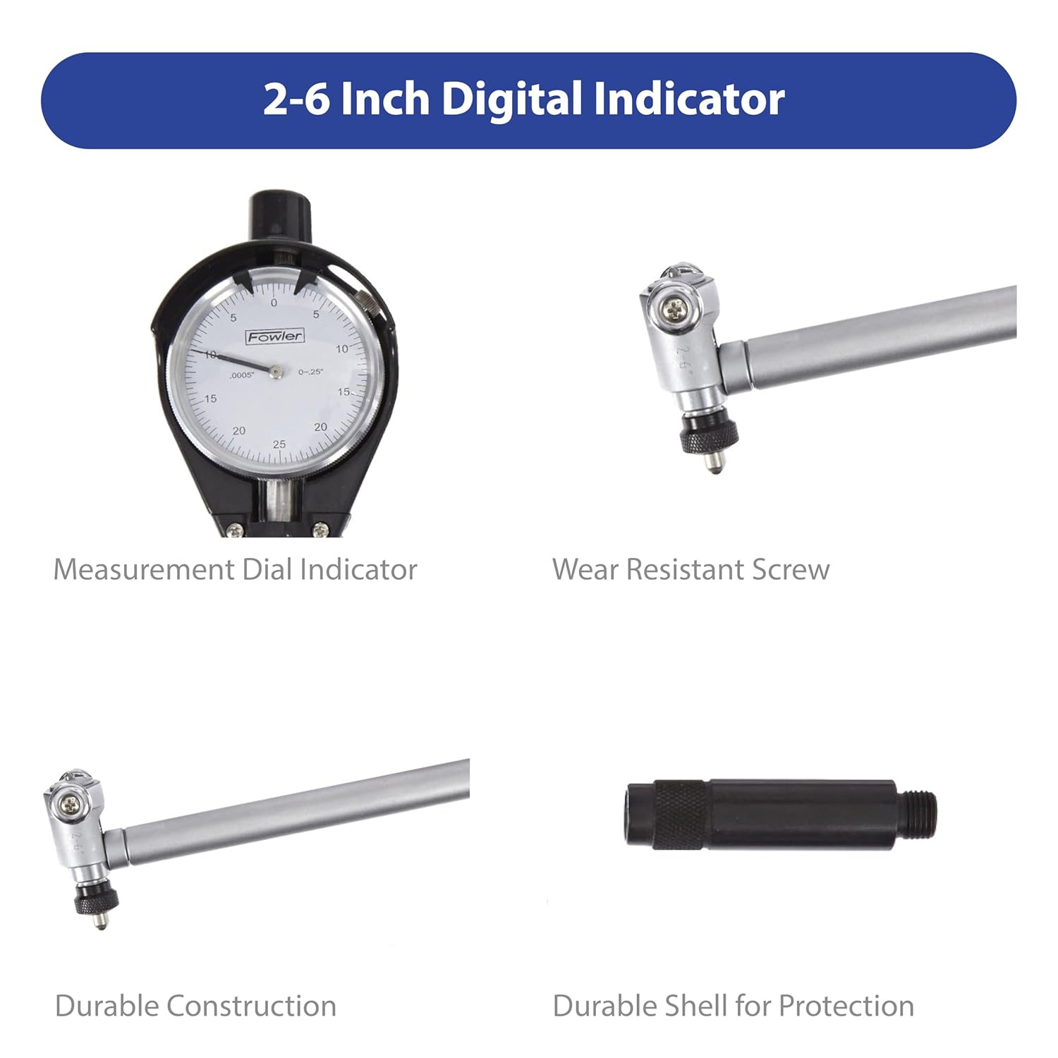 52-646-400-0 , Extender Dial Bore Gage Kit with 1.4-6″ Measuring Range