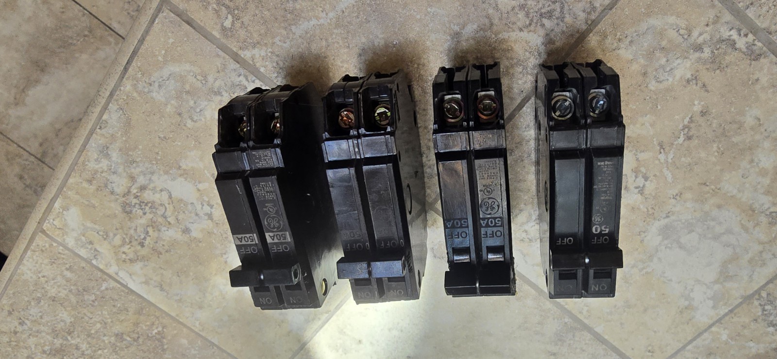 GE THQP250 50A Double-Pole Compact Circuit Breaker