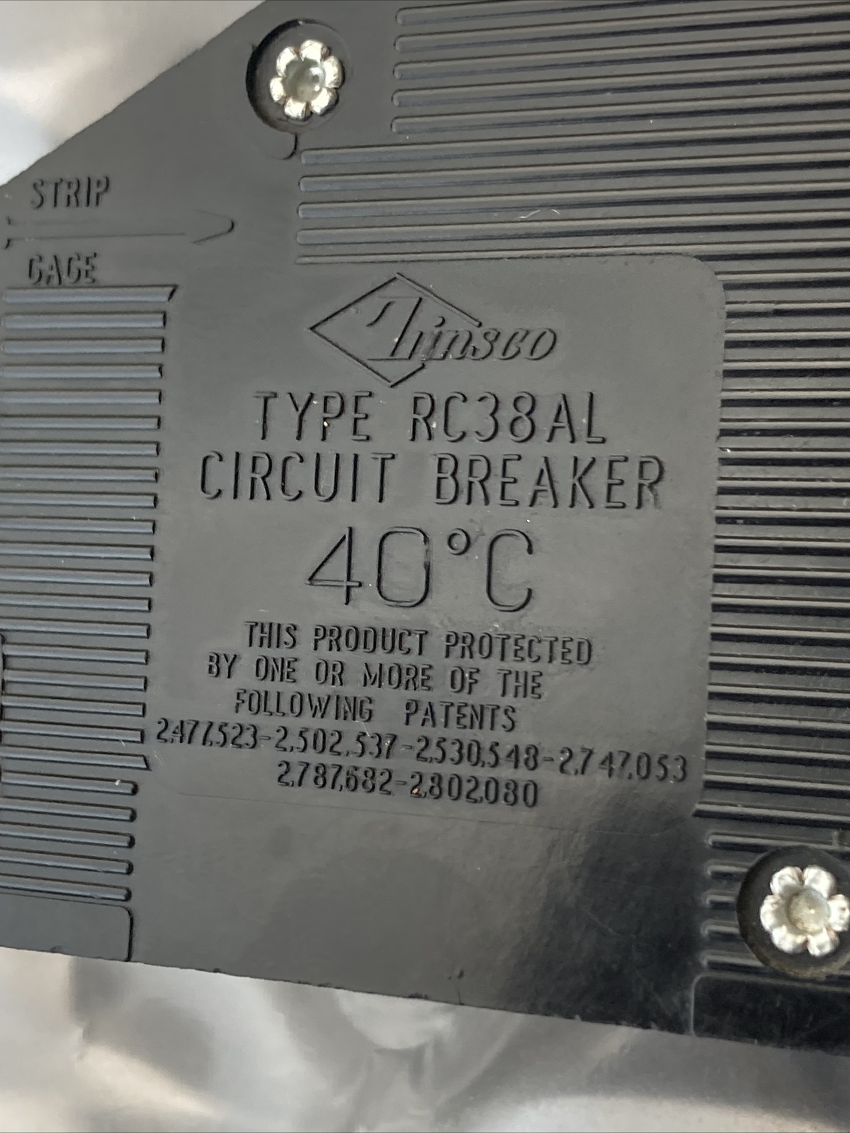 Zinsco / GTE Sylvania Twin Tandem R38-20 2p 20a/20a 120v Used warranty