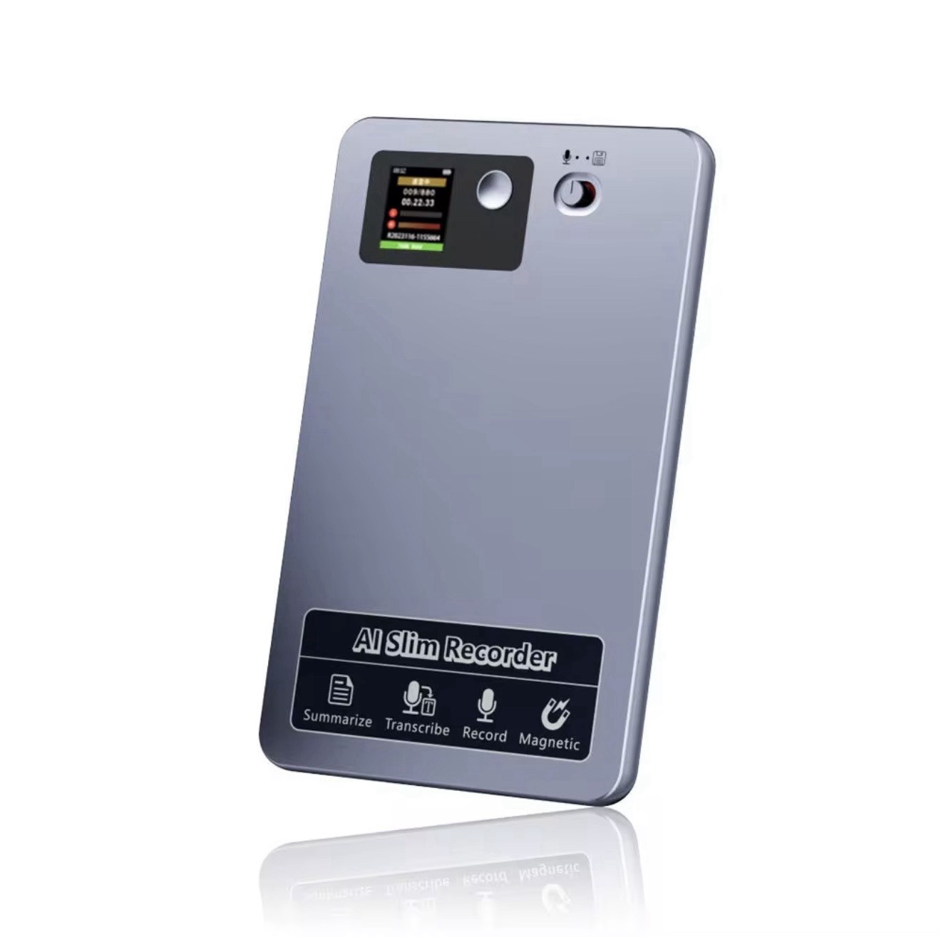 AI Voice Recorder ChatGPT 64GB 35H 118 Languages Transcribe Summarize Magnetic