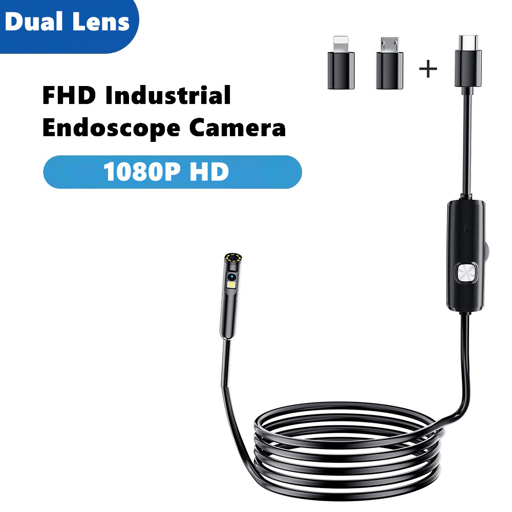 Pipe Inspection Camera Endoscope Video Sewer Drain Waterproof for iPhone Samsung