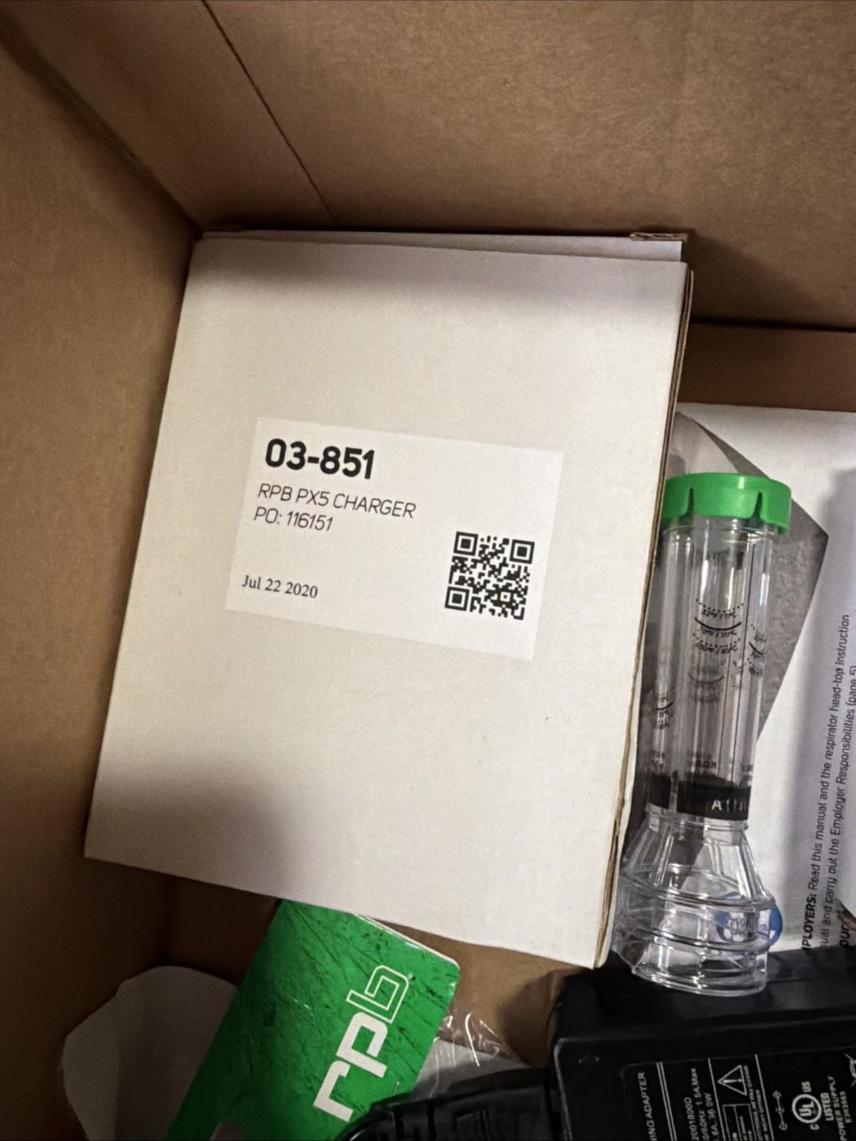 GVS RPB PX5 Powered Air Purifying Respirator – New – Probably Bad Battery