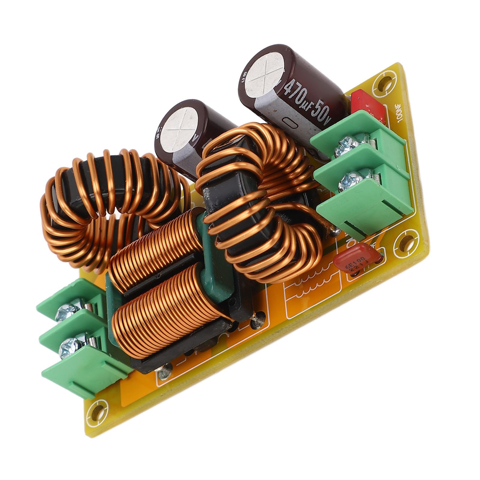 EMI Filter 20A DC Power Supply Filter Board LC Noise Suppressor Passive Fit