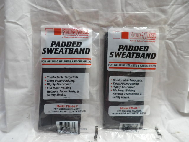 Fibre-Metal Padded Sweatbands Terrycloth For Hard Hats FM-44 T (Qty of 2)
