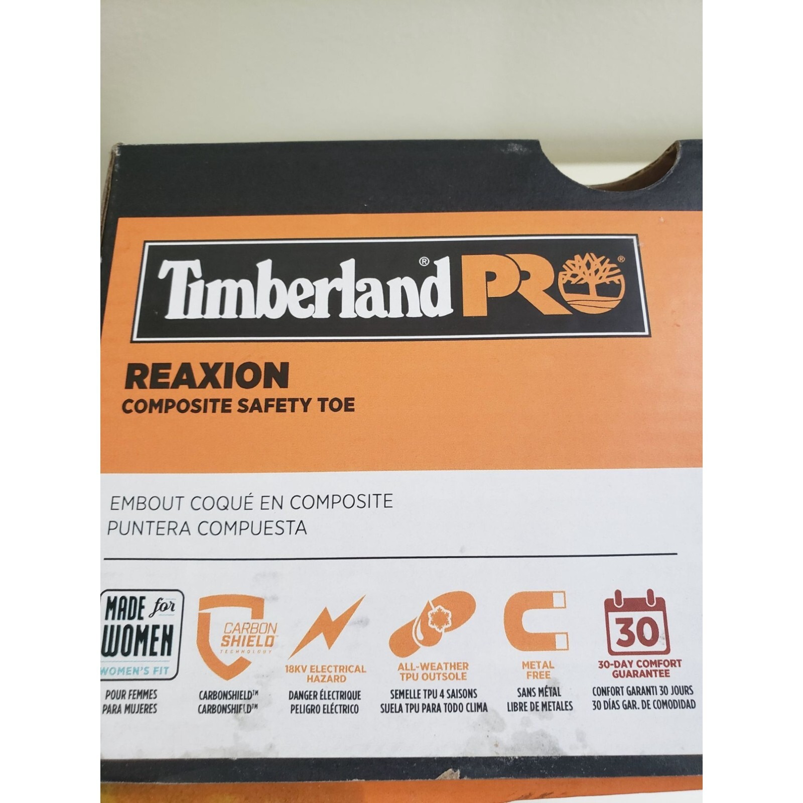 Timberland PRO WOMEN’S REAXION COMPOSITE TOE WORK SNEAKER Size 8