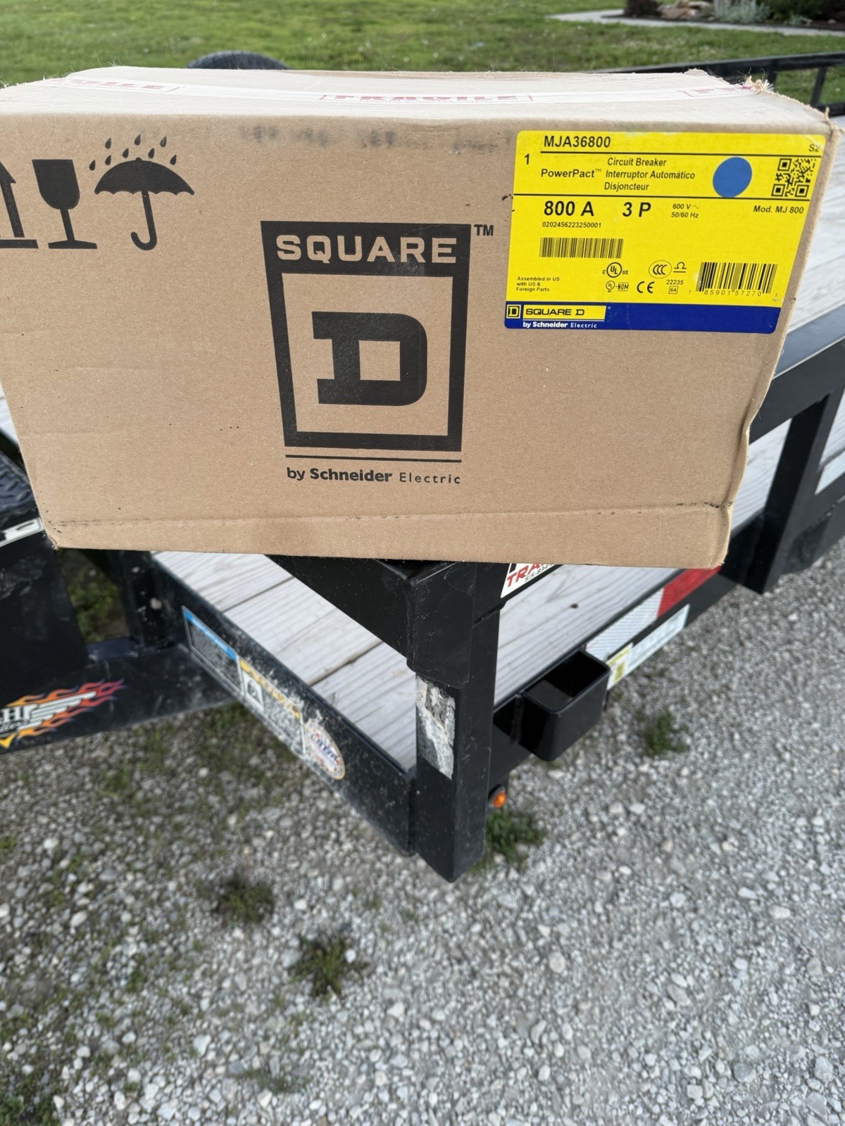 NEW SQUARE D MJA36800 800 amp 3p 65kA@480v PowerPact I line Breaker