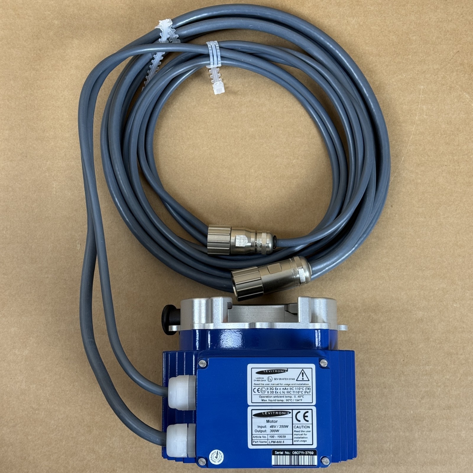 Levitronix LCO-600.1 Console, 2x LPM-600.5 Motors w/ PHS-600.1 Pump Head Socket