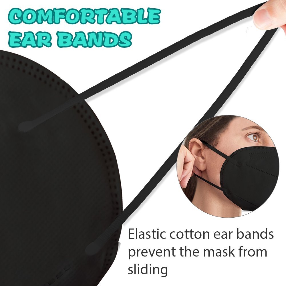 50/100 PCS KN95 Face Masks Protective 5-Layer Disposable Respirator US Seller