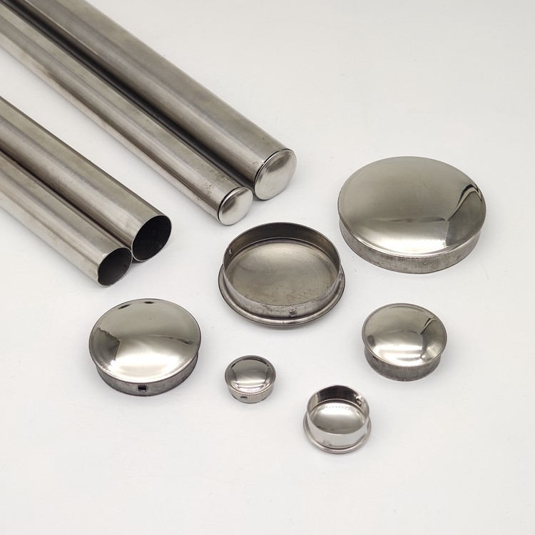 Round 304 Stainless Steel Blanking End Caps Tube Pipe Inserts Plug Bung 9-114mm