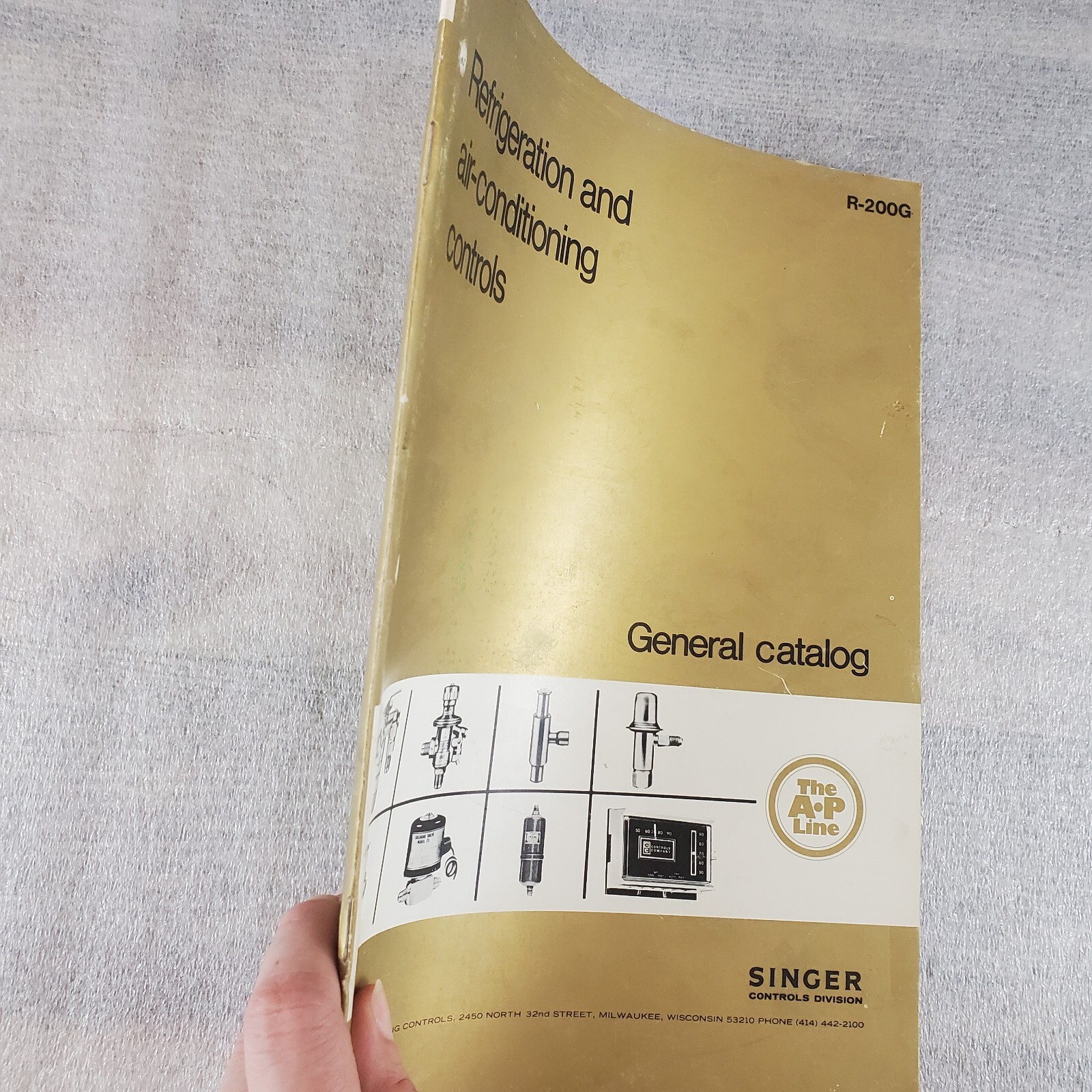 Singer General Catalog Refrigeration and Air-conditioning Controls 1972 A.P Line
