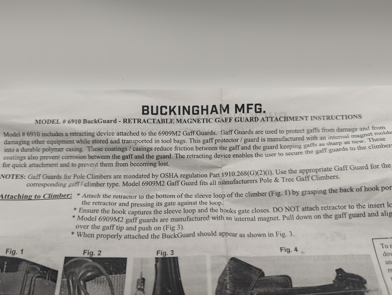 BUCKINGHAM BuckGuard Retractable Gaff Guards
