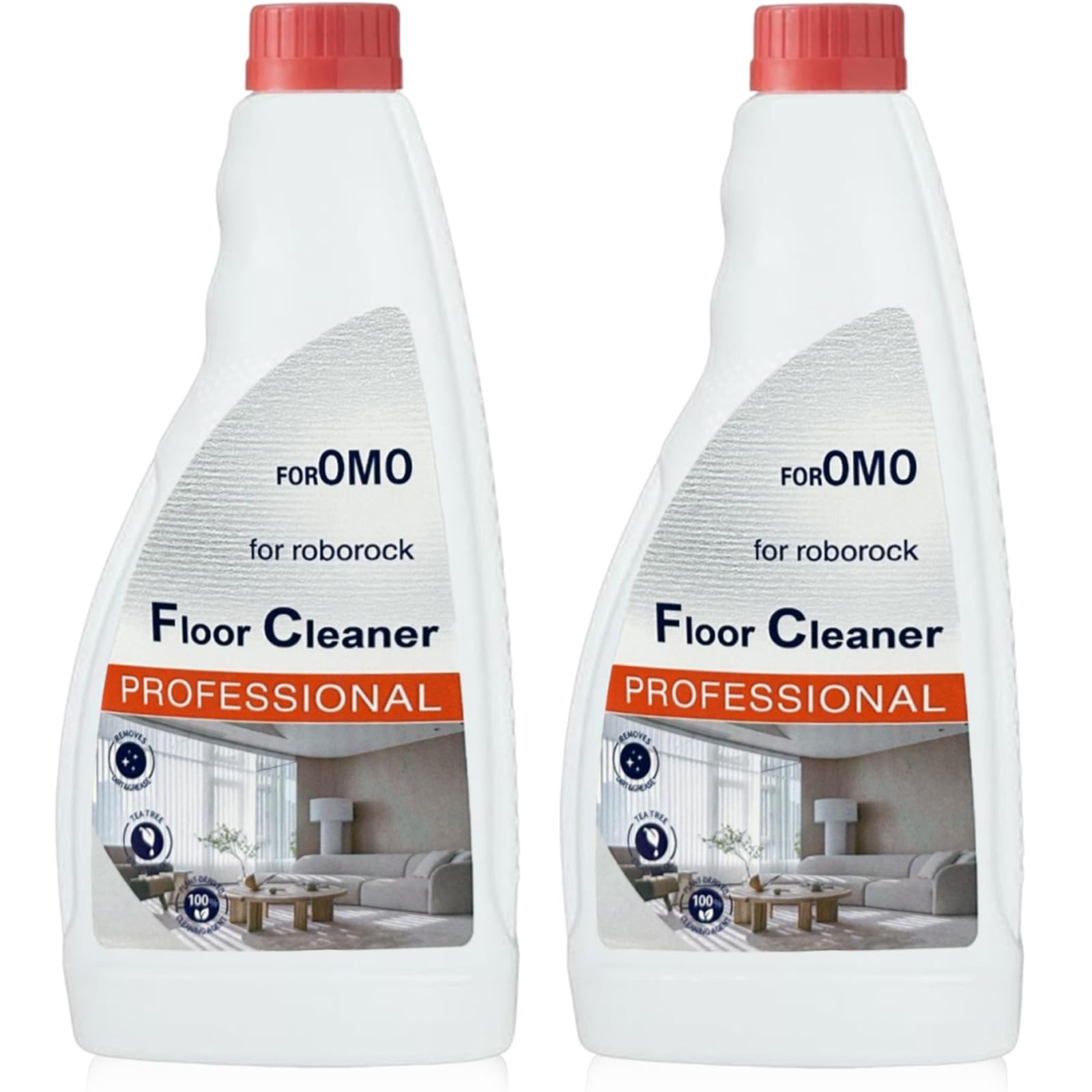 Vacbeuta Floor Cleaning Solution Compatible With 16.93 Fl Oz (Pack of 2)