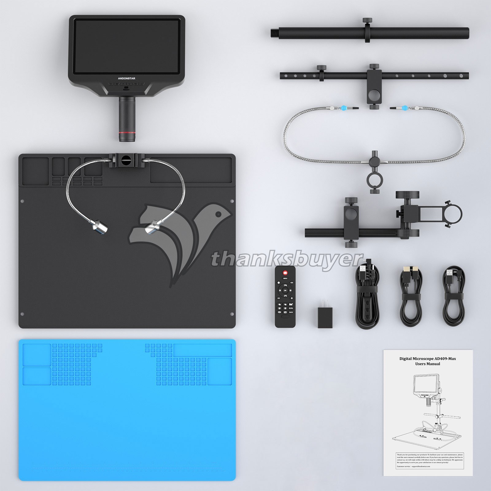 10.1″ LCD Andonstar AD409-MAX WiFi Microscope High Quality Digital Microscope