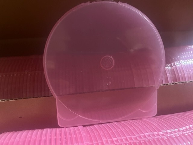 200 NEW TOP QUALITY PINK CD DVD POLY CASES, USA CLAMSHELL , PN1015, FREE SHIP
