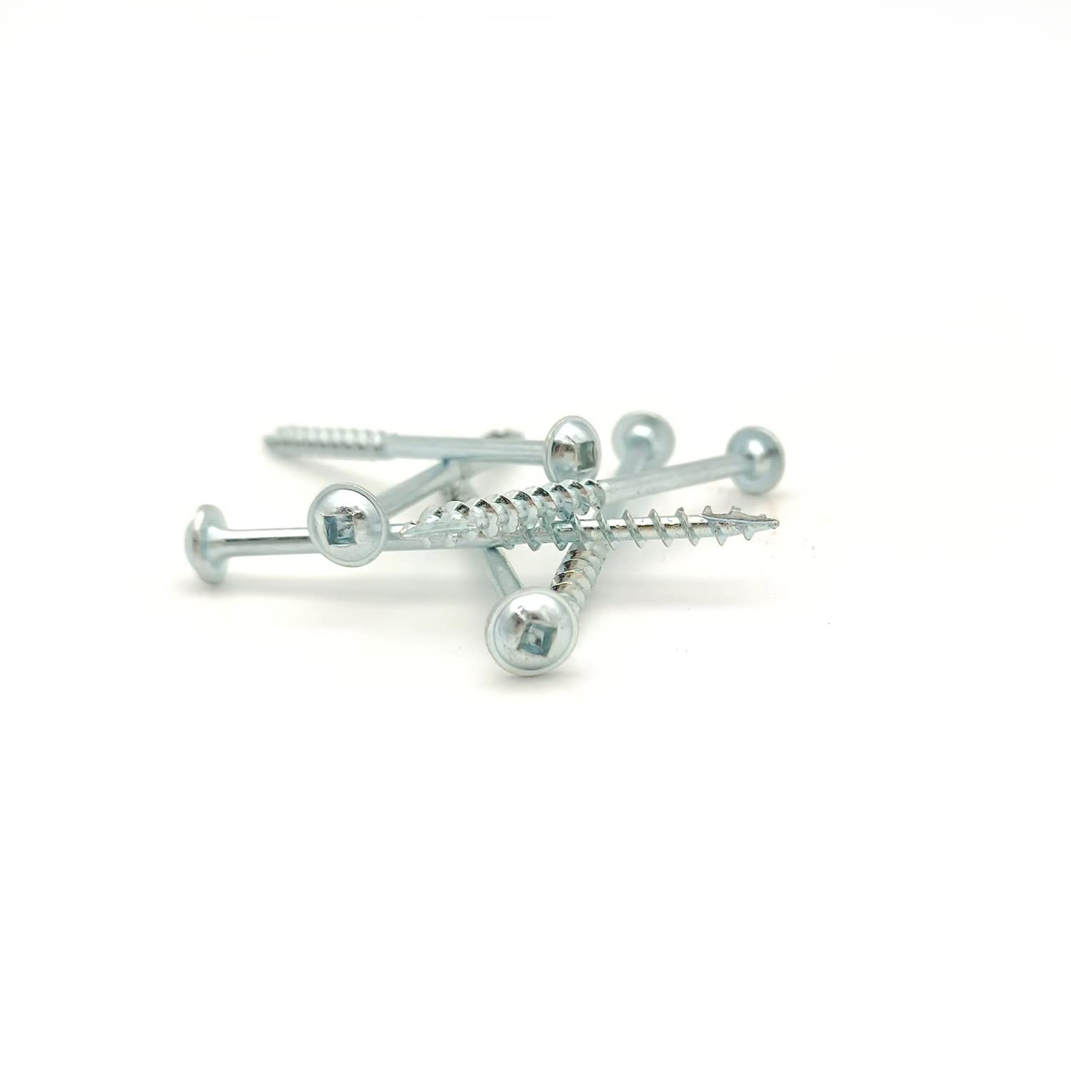 Zinc Plated Square Drive Coarse Washer Head Pocket Hole Screws Kit 400PCS