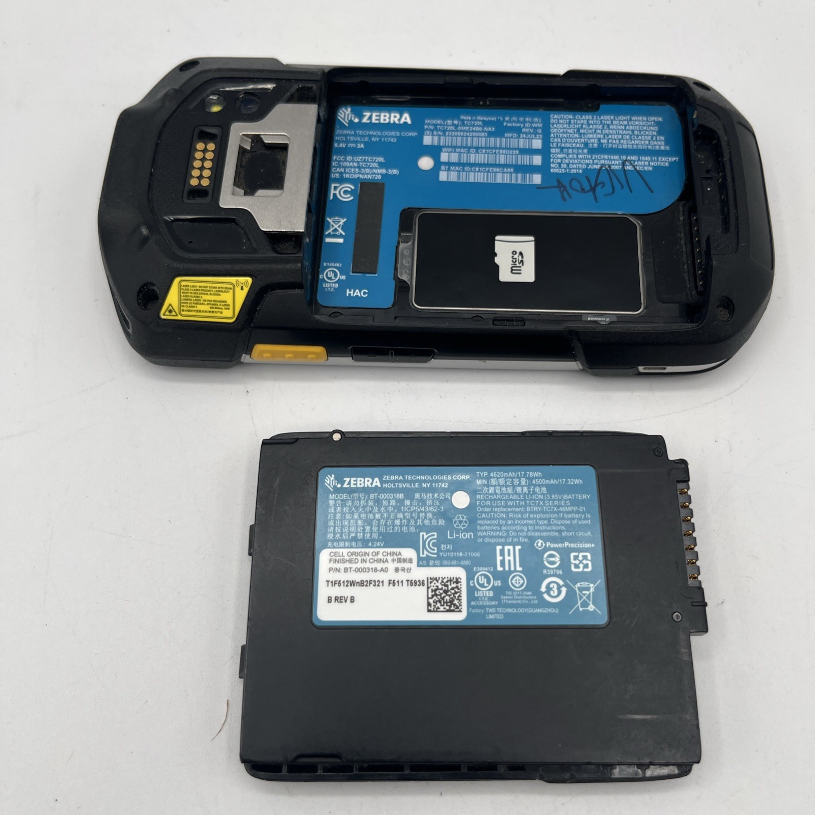 ZEBRA TC720L-0ME24B0-NA3 Mobile Barcode Scanner