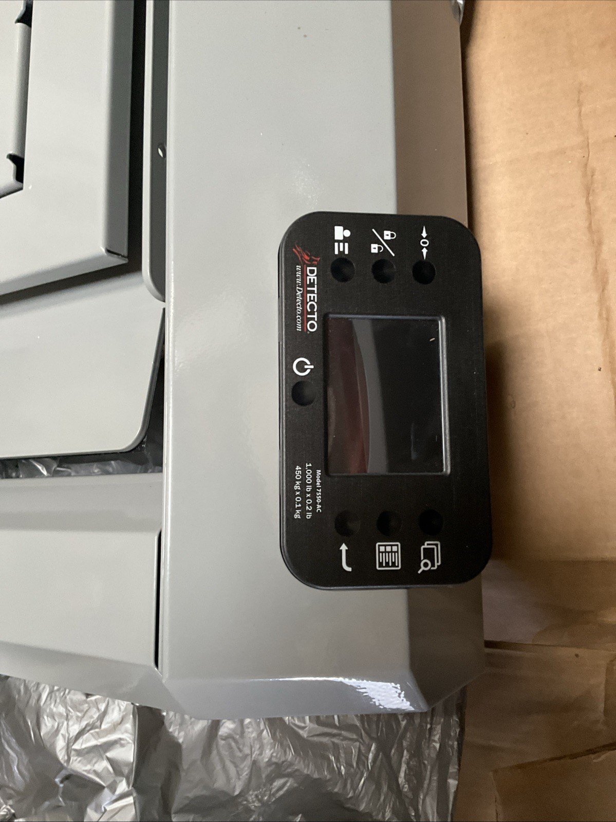 Detecto 7550 Digital Wall Mount Wheelchair Scale with Fold Down Platform
