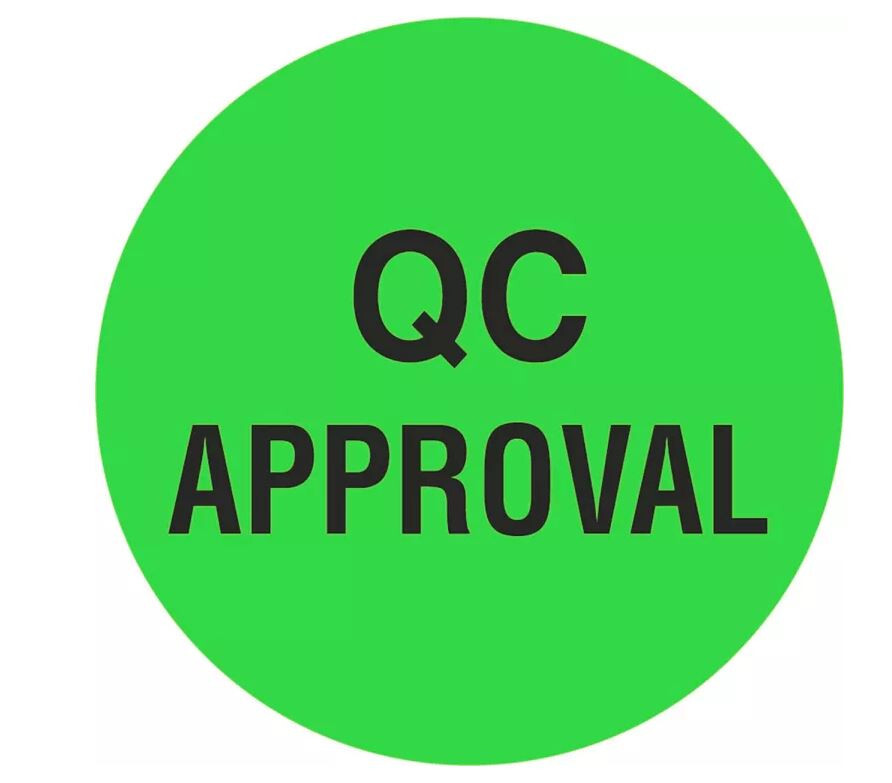 ULINE CIRCLE INVENTORY QUALITY CONTROL LABELS – «QC APPROVAL», 2″ – 500/ROLL