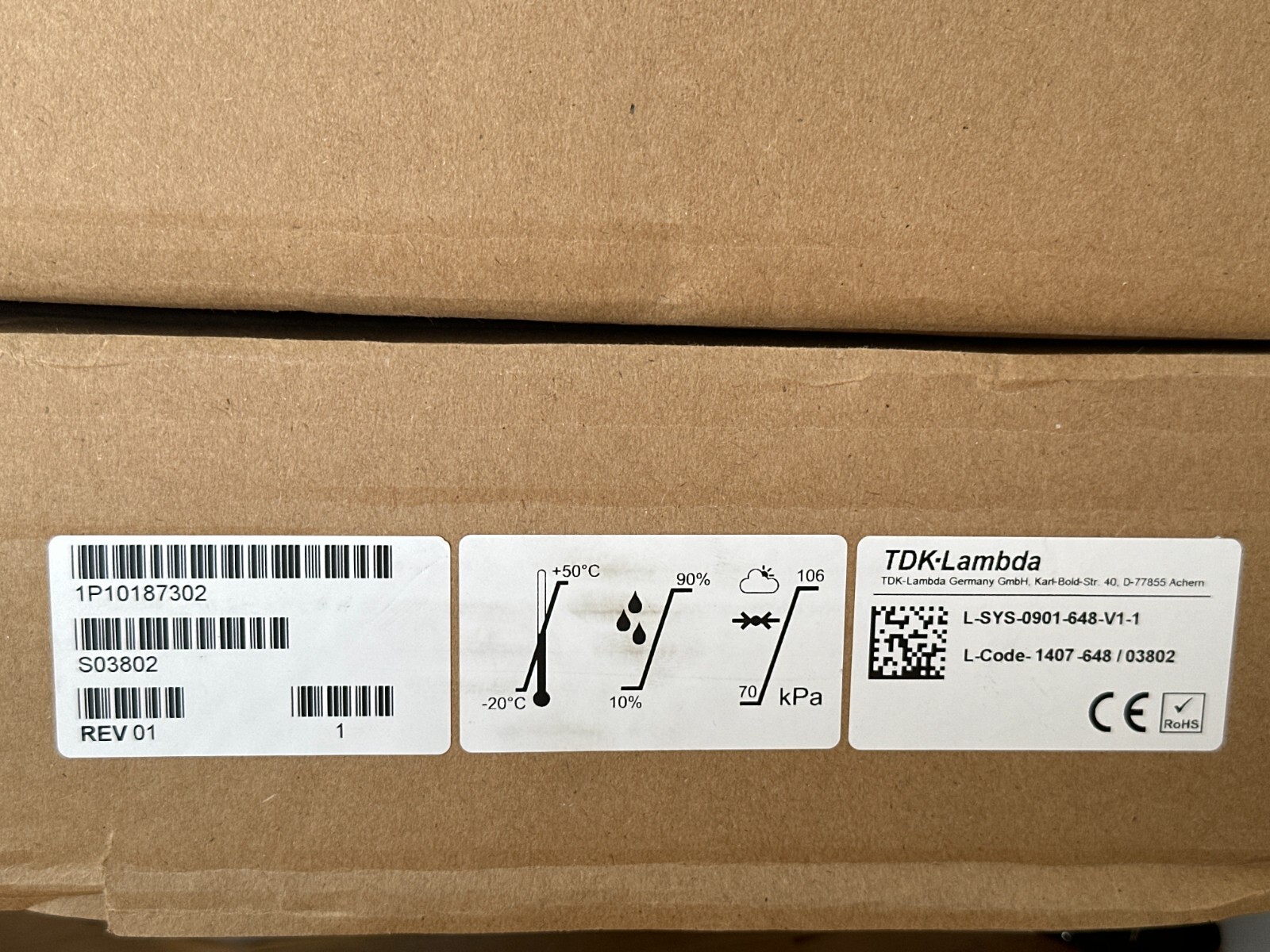 Siemens TDK-Lambda PDR Power Supply 10187302 S03802 L-SYS-0901-648-V1-1 1407-648