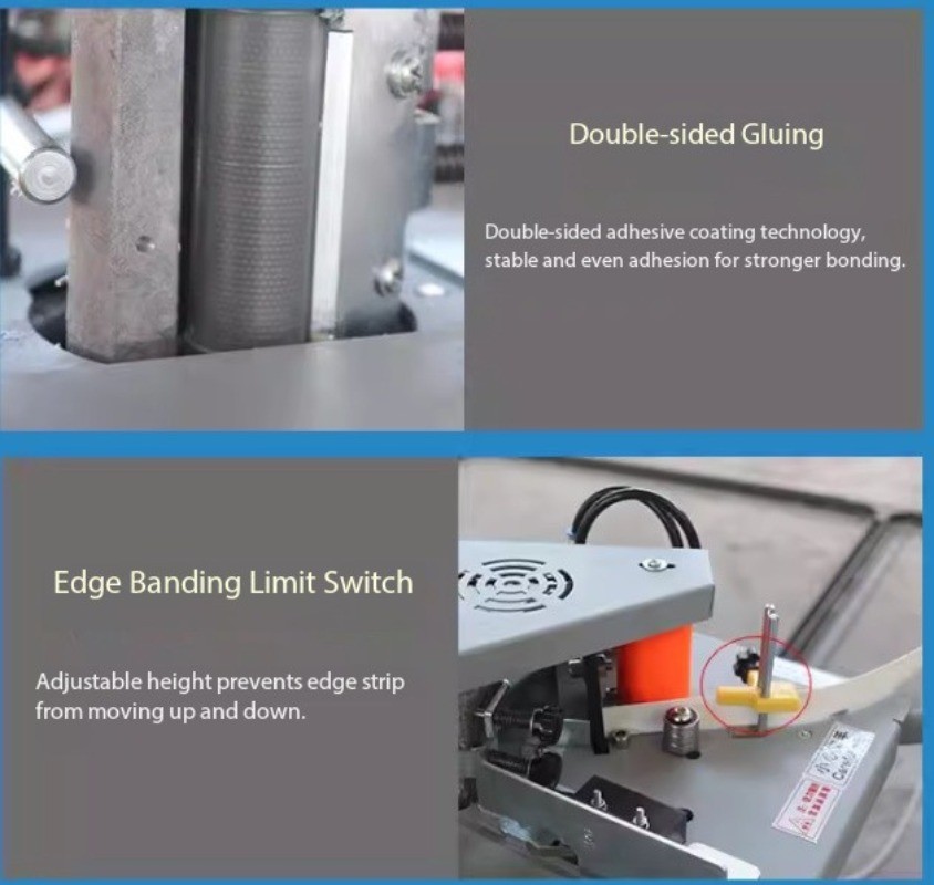 Compact Portable Home-Use Edge Banding Machine for Curved and Straight Edges