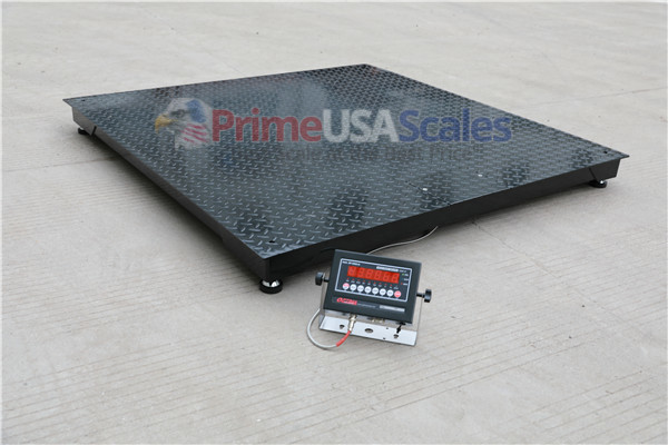 5 Year Warranty NTEP 5000 lb 4×4 Pallet Floor Scale Indicator Legal 4 Trade