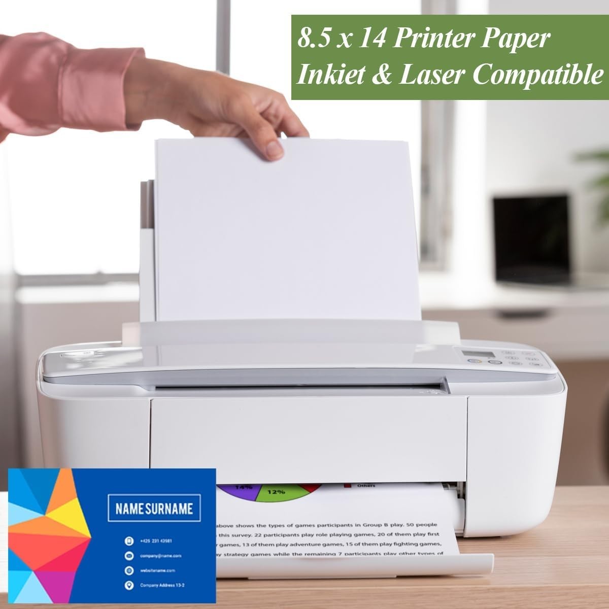 Customizable Unpunched Blank Paper – 100 Sheets, Ideal for Planners and Journals