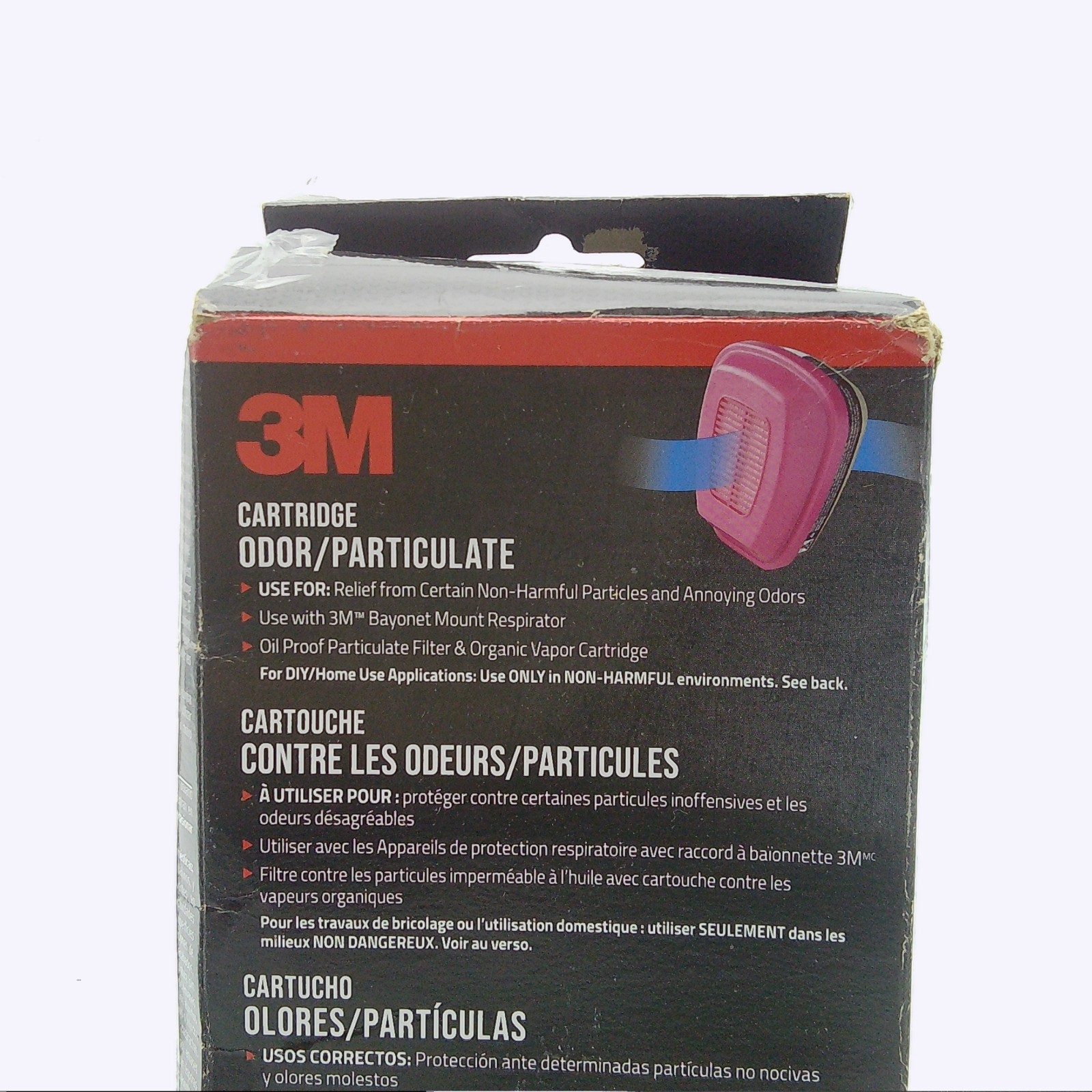 3M 60921 Organic Vapor P100 Replacement Combination Respirator Cartridge Filter