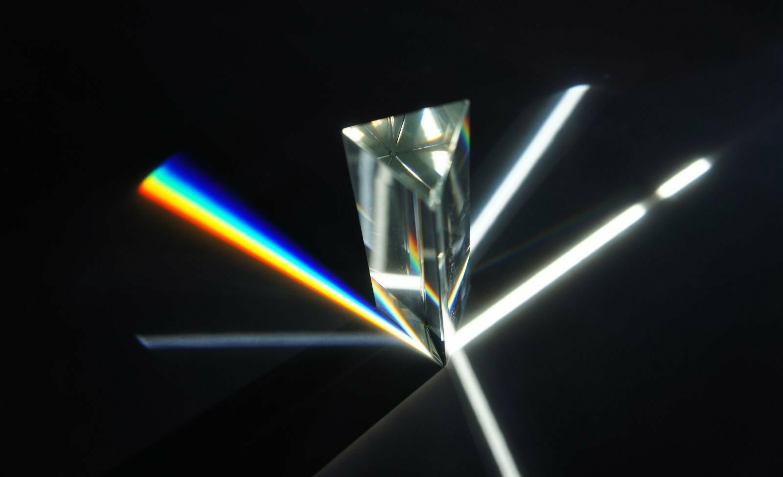 6in» 150mm Optical Glass Triangular Prism Teaching Light Spectrum Physics USA