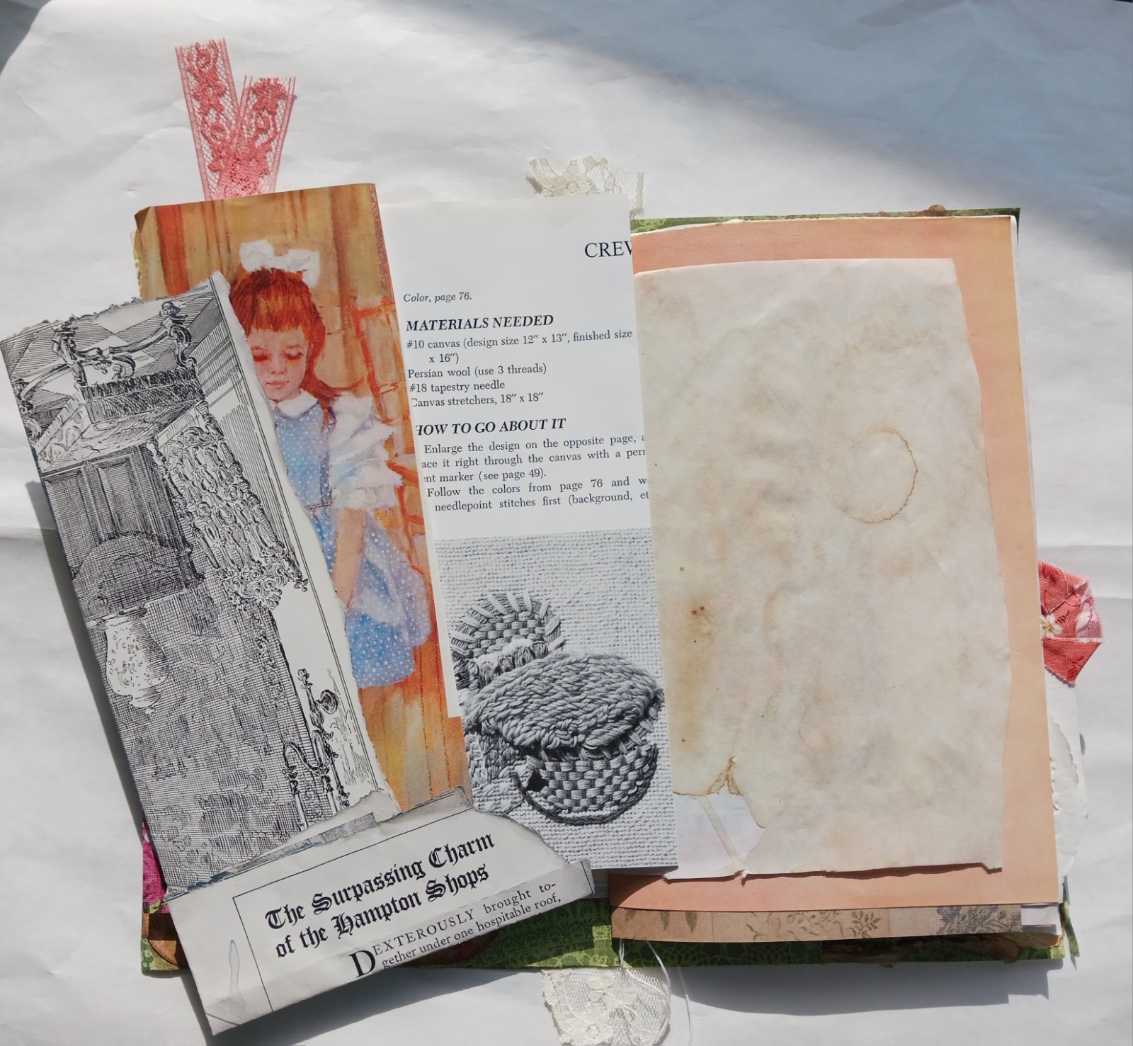 Vintage Style Junk Journal Handmade 86 Pages Women Mother Journal