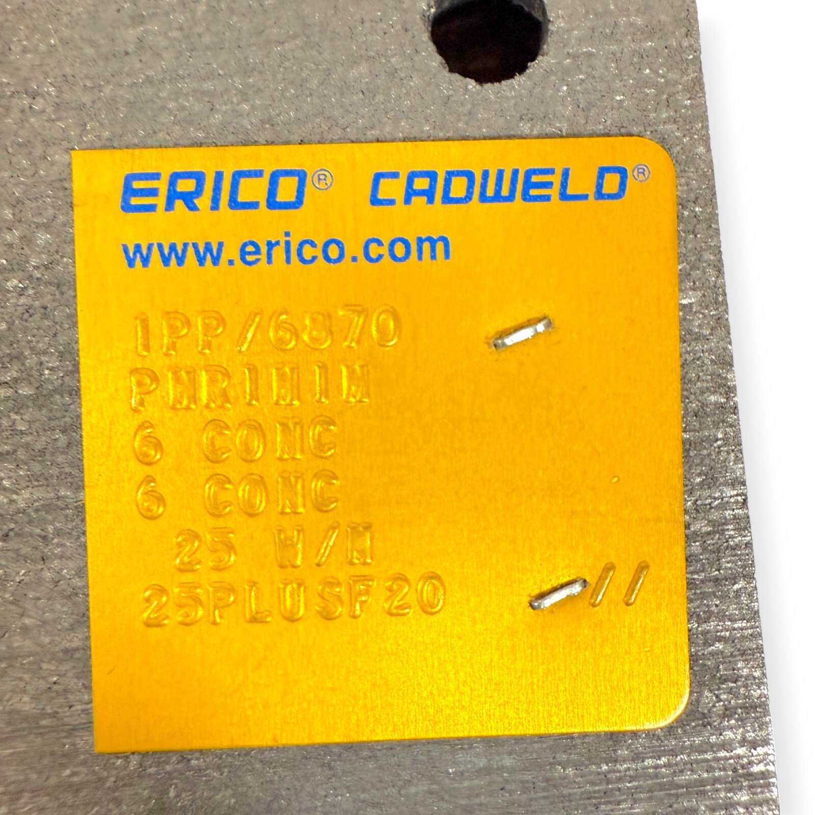 Erico Cadweld PHR1H1H Graphite Mold for Welding Concentric Wire to Vertthru