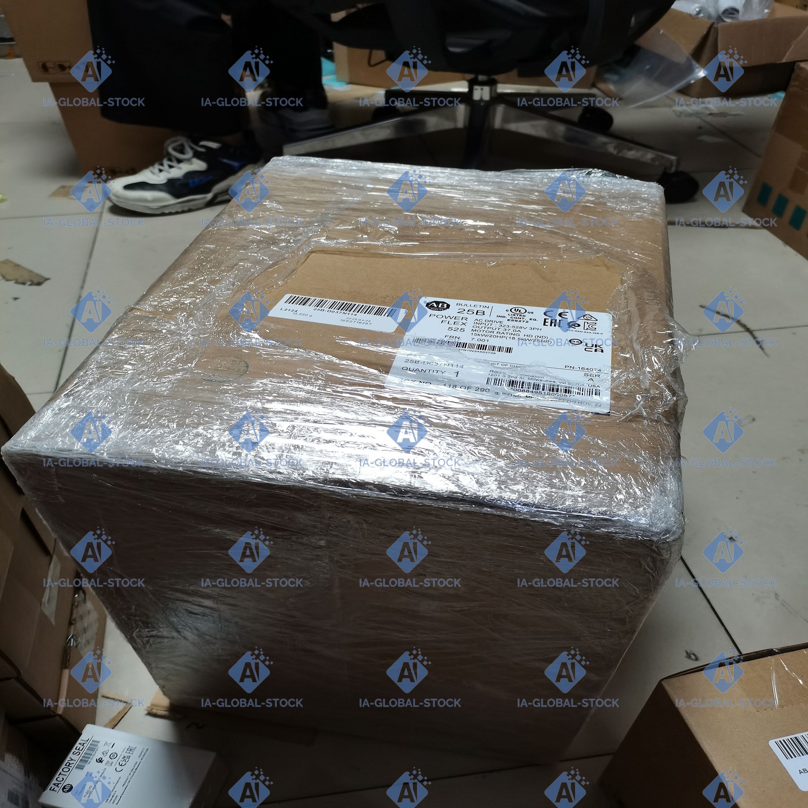 One Unit Brand New 25B-D037N114 Allen-Bradley US Fee Shipping + 1 Year Warranty