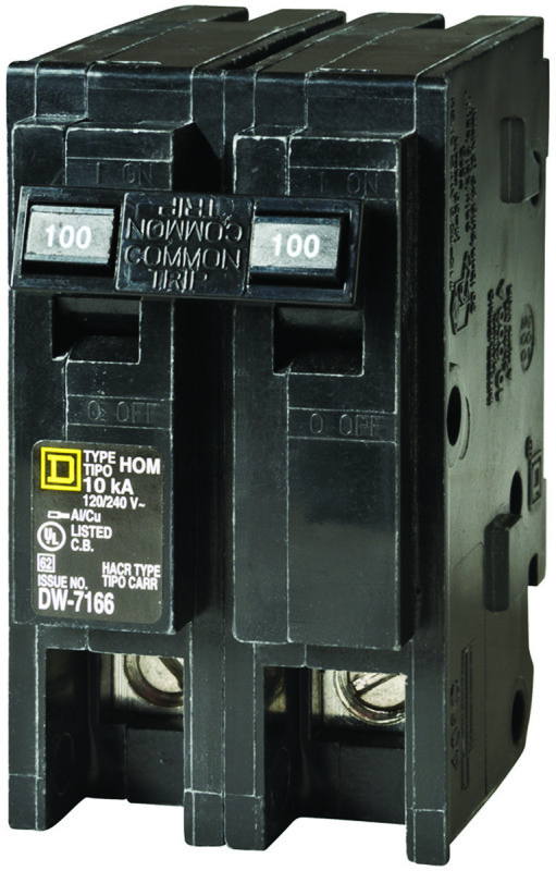 NEW SQUARE D HOM2100 HOMELINE 2 Pole 100 AMP 120/240V Circuit Breaker NEW