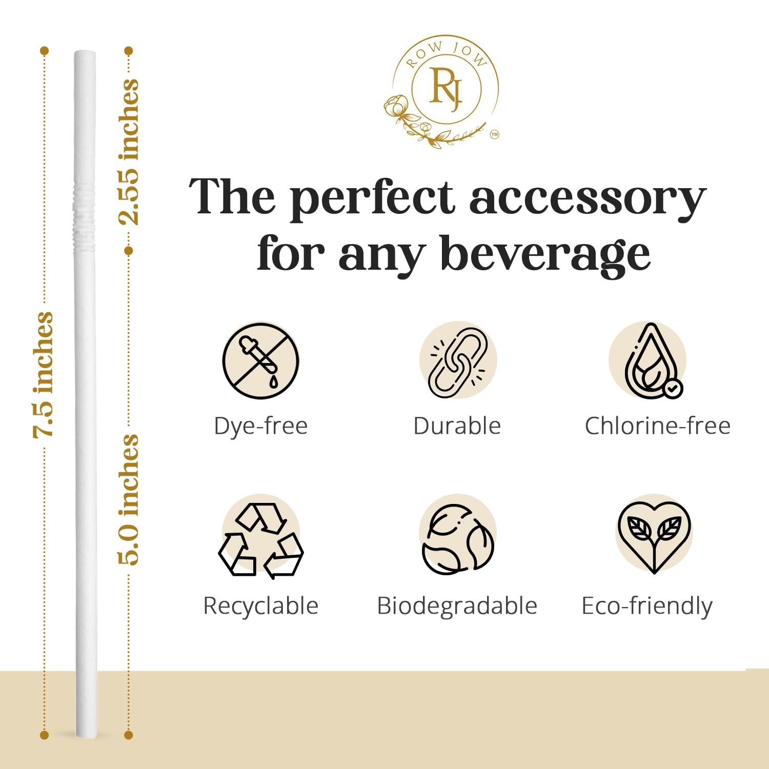 24 Hours Flex Paper Straws – (100pcs Paper Straws) 100% Biodegradable Ecofrie…