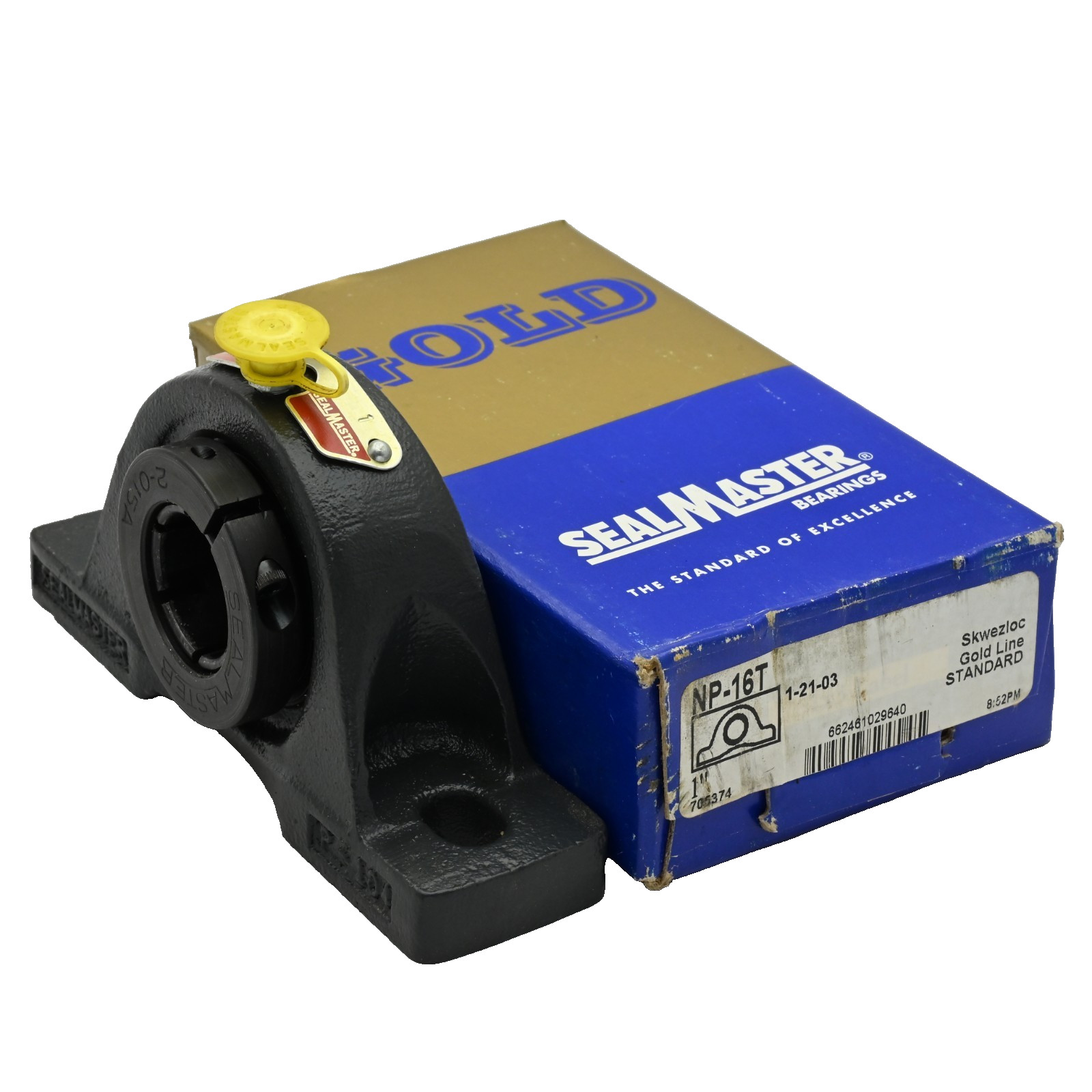 SealMaster NP-16T Gold Line Standard Pillow Block Bearing 2-Bolt 1″ Bore 705374