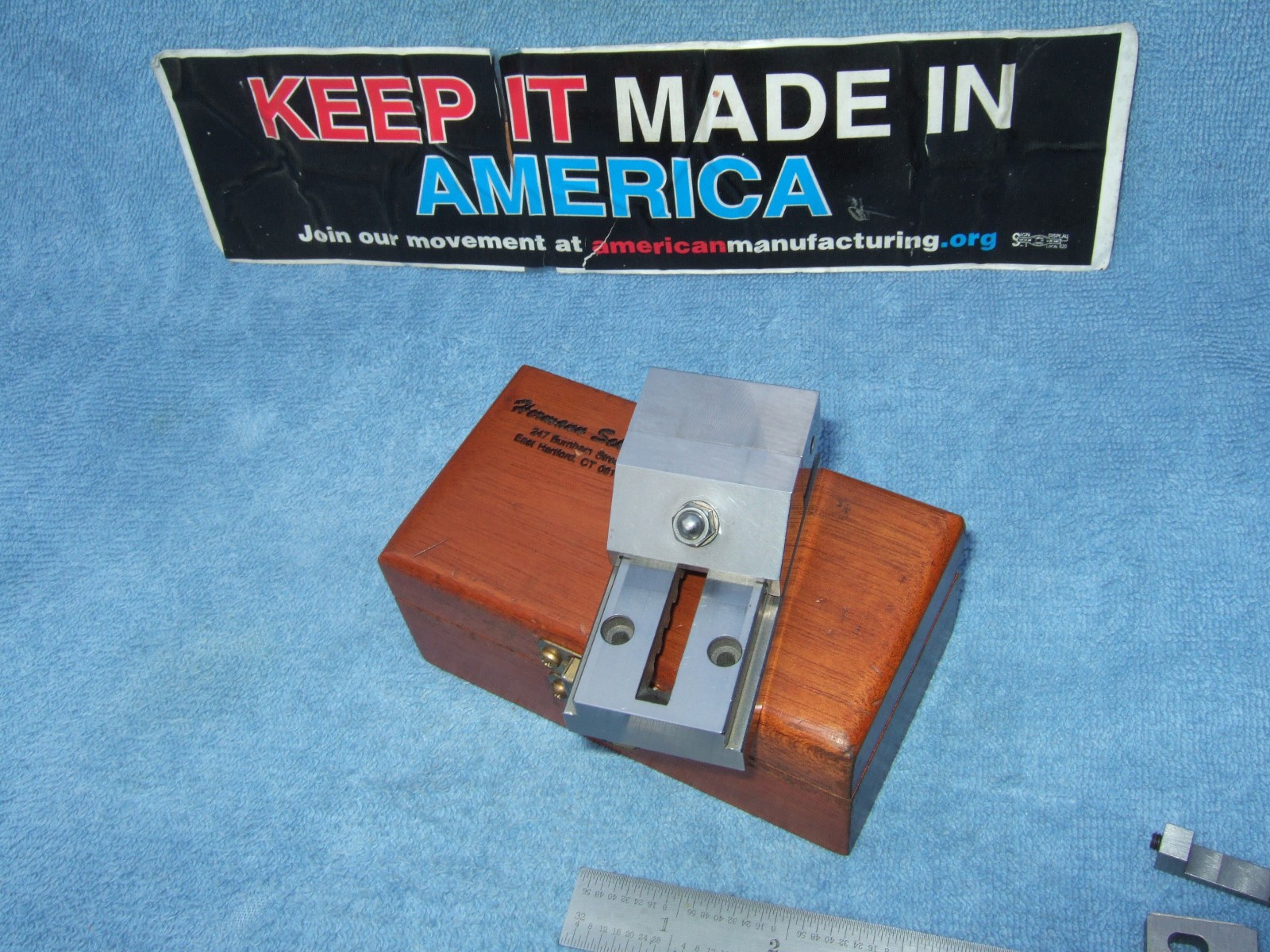 HERMANN SCHMIDT USED 2b GRIND VISE V0-1-1/2a TOOLMAKER MACHINIST CASEw/WRENCH