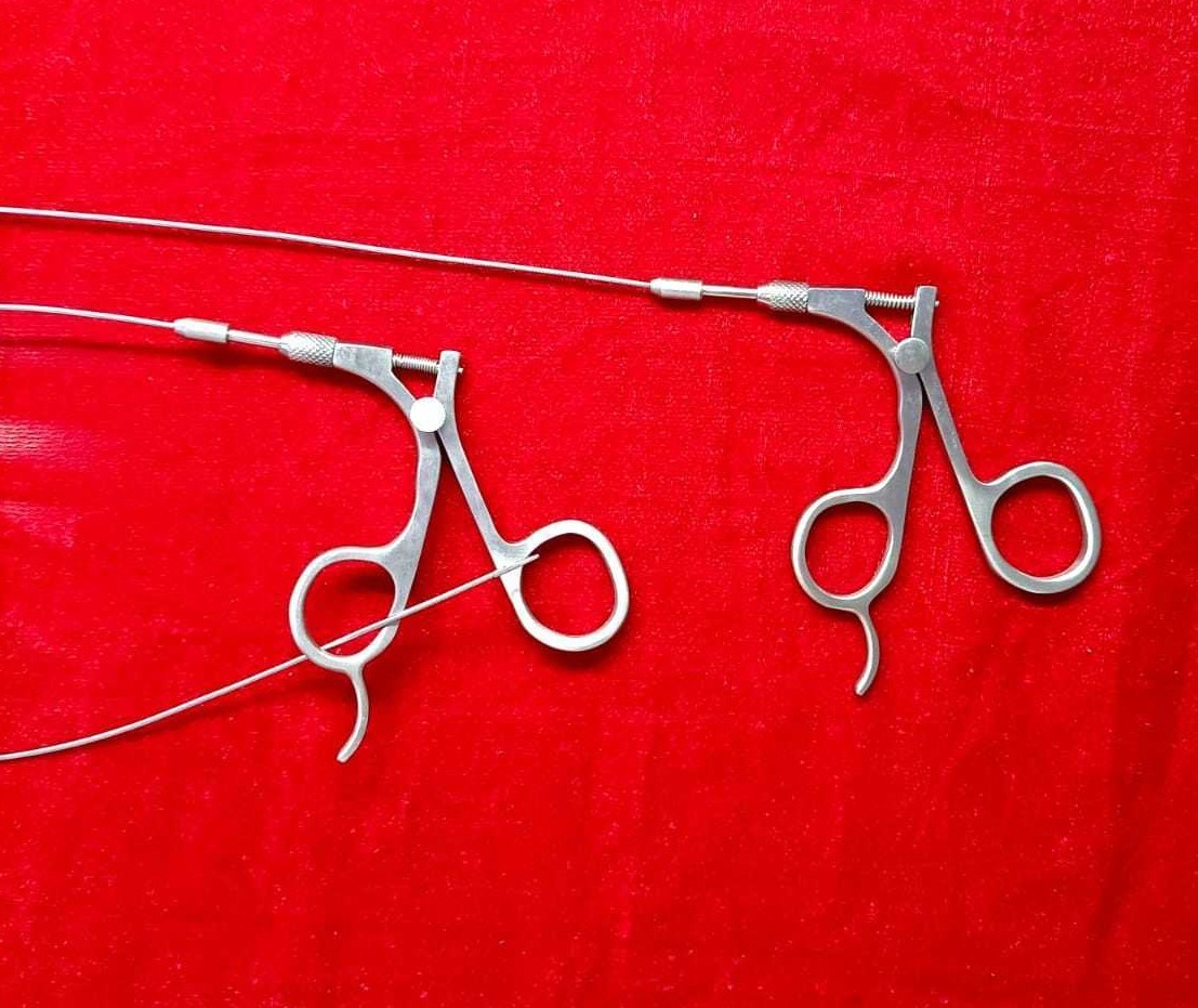 2pc – Hysteroscopy Flexible Scissor 4FR 40CM Reusable Surgical Instruments