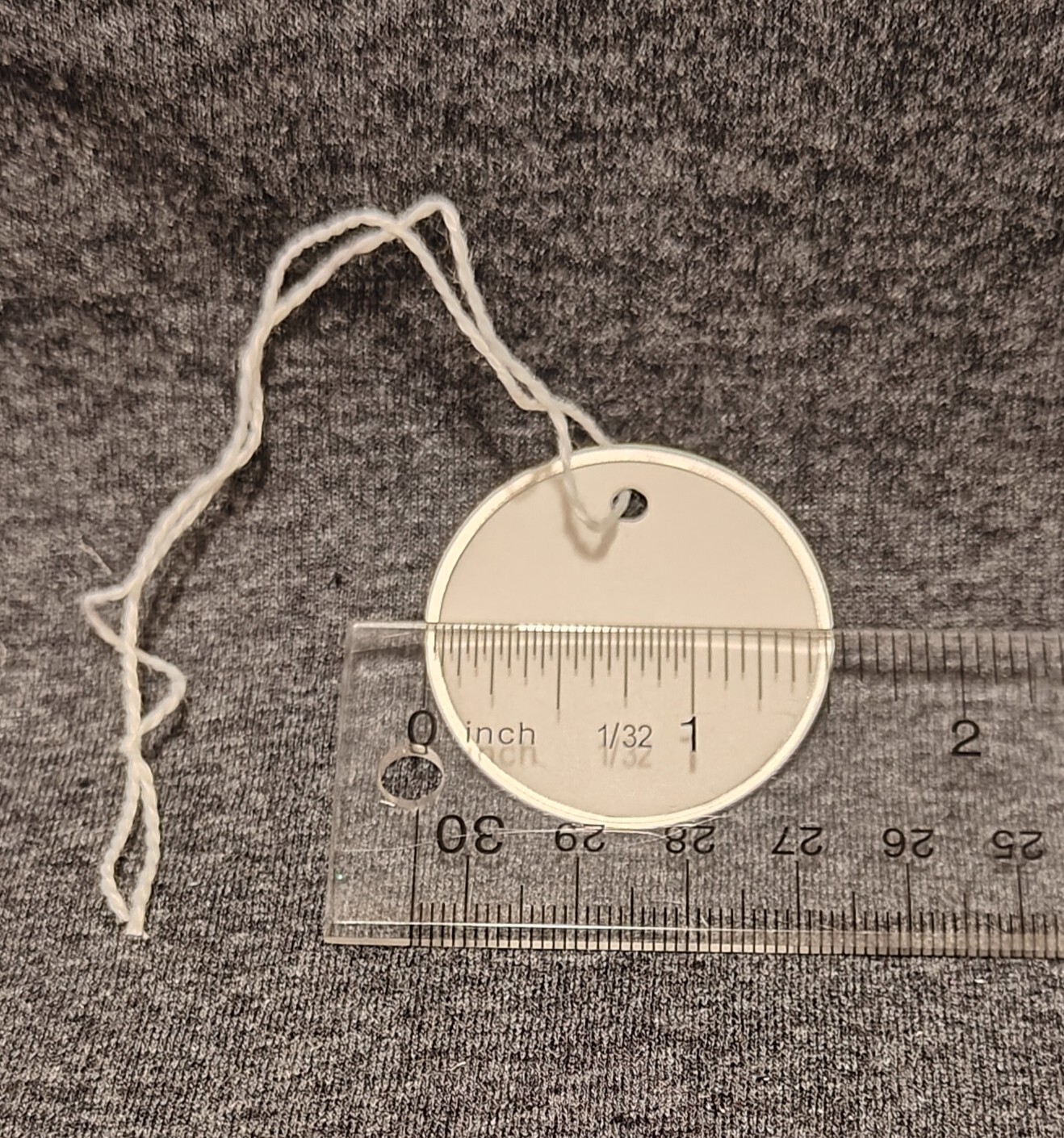 Metal Rim Tags, Key Tags round Blank Paper Tags, Knotted Strings Attached.