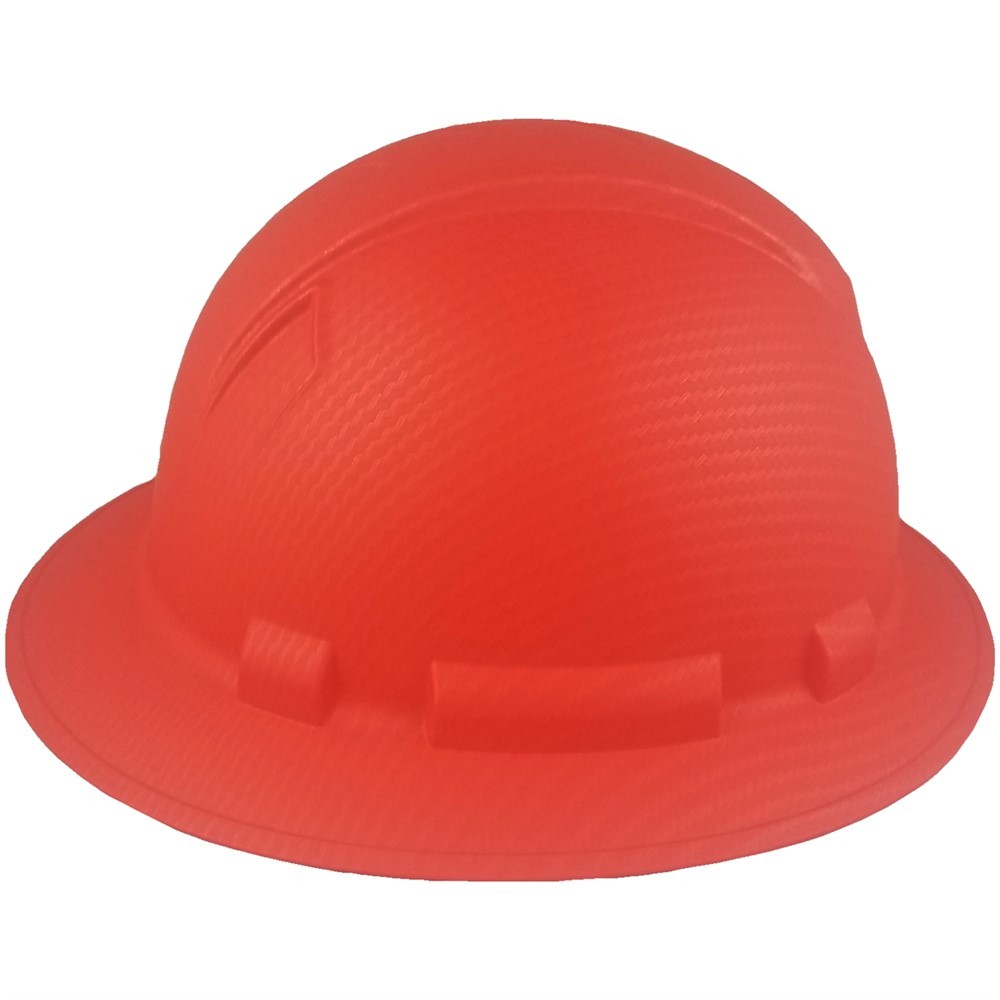 Pyramex RIDGELINE Full Brim Hard Hat with 6 point suspension – Red Graphite