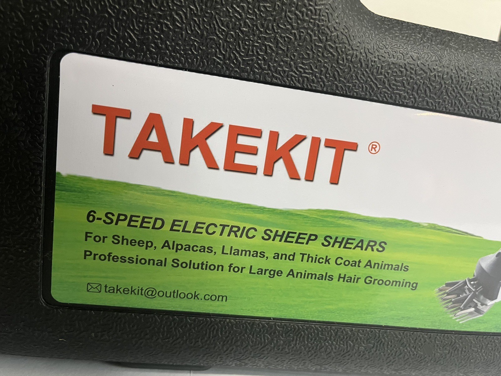 Sheep Shears, 500W Professional Heavy Duty Sheep Clippers for Grooming, 6 Speeds