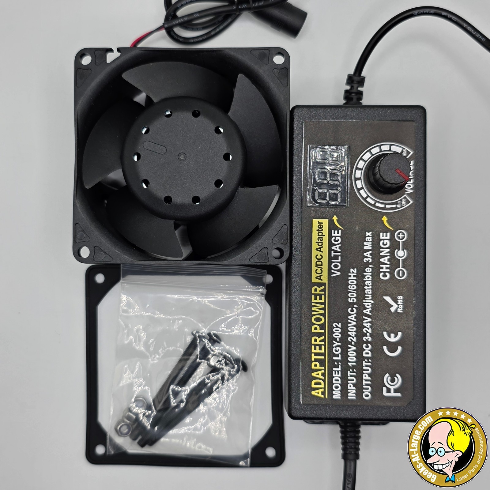 Laser Enclosure Exhaust Fan Kit – Clear Smoke and Fumes Quickly