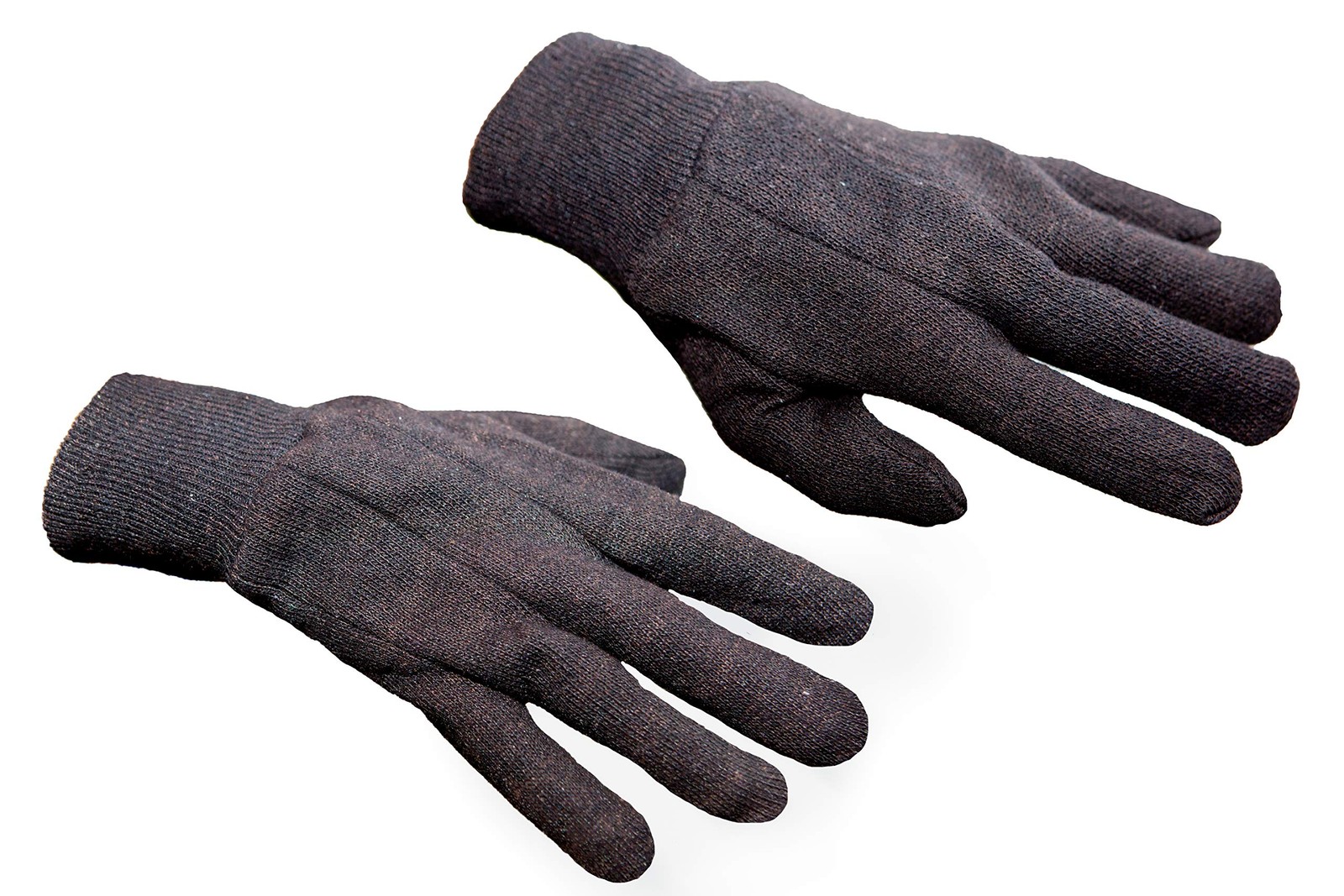 Heavy Weight 9OZ. Cotton Brown Jersey Work Gloves Knit Wrist Sold by Dozen (12