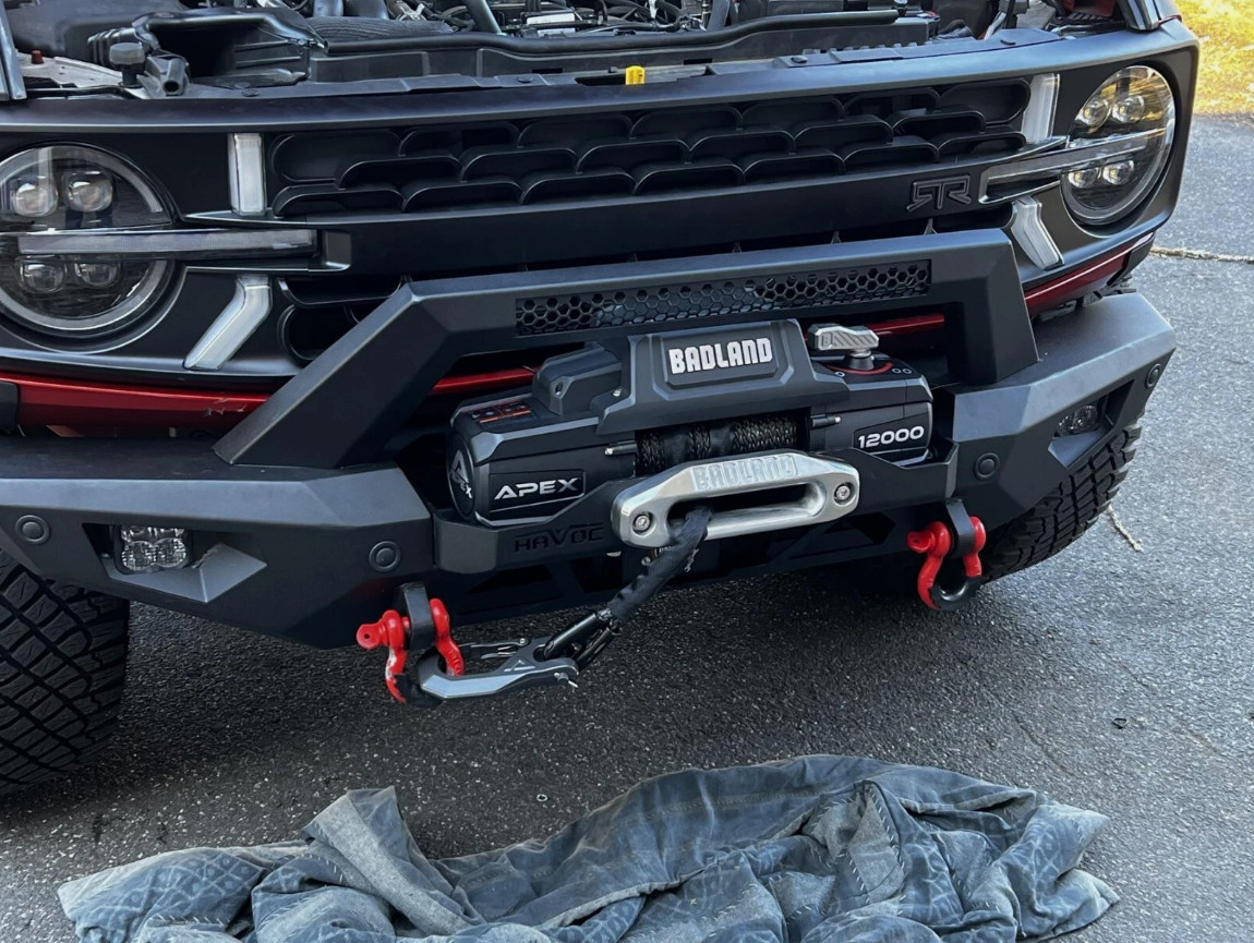 Badland APEX 12000 lb Winch Synthetic Rope Wireless Remote NEW