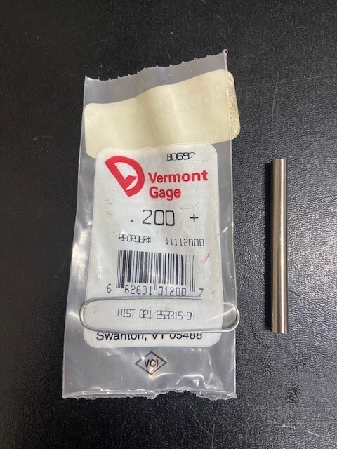 VERMONT GAGE .200+ CLASS ZZ