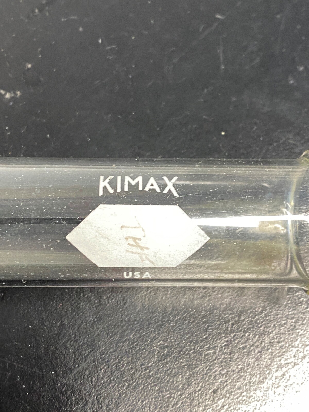 (2) KIMAX KIMBLE Glass 75mL Reuseable Plain Test Tubes 25mm OD x 200mm Length B