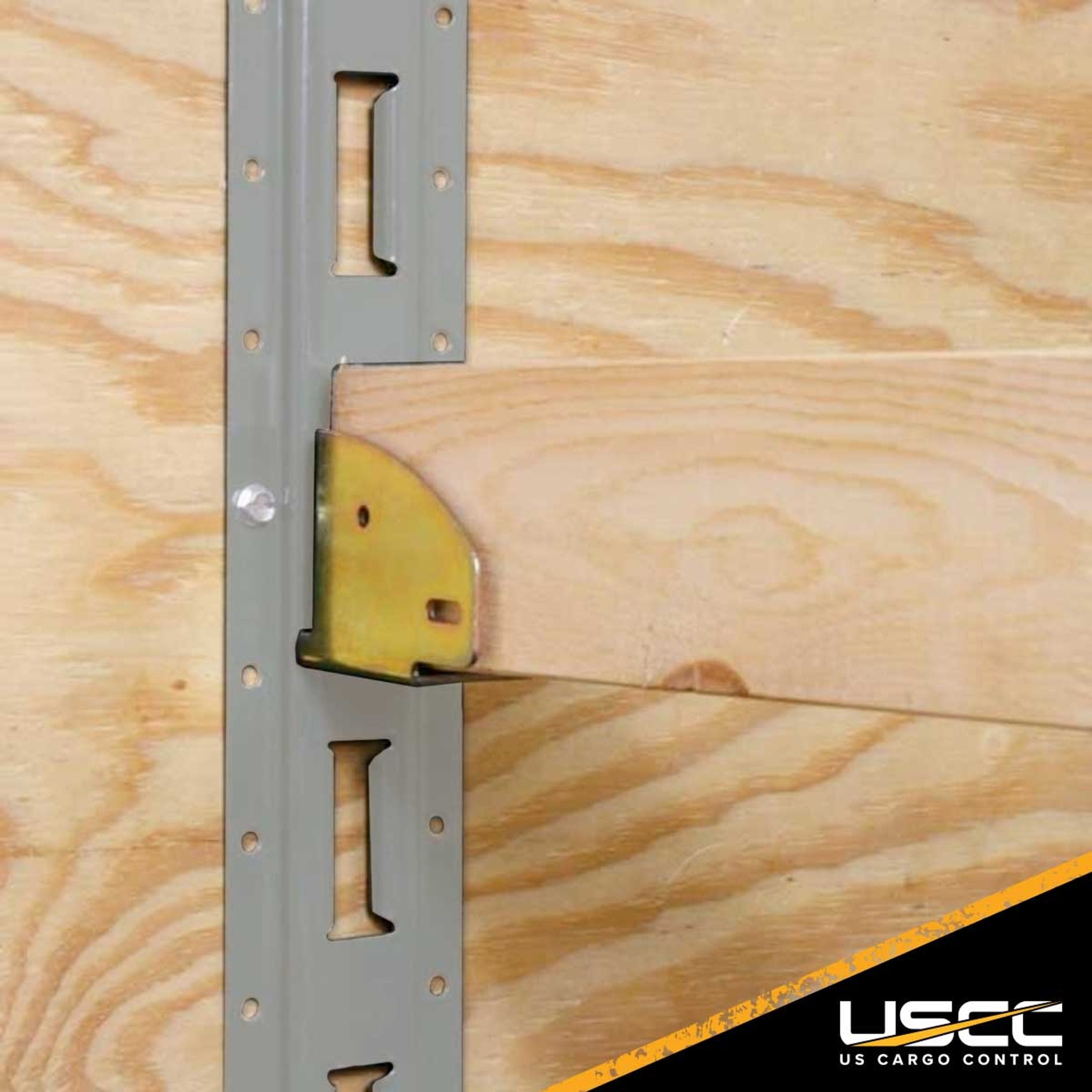 USCC 5′ Vertical E Track – Gray Powder Coated Finish – 12 Gauge Steel – 2PK