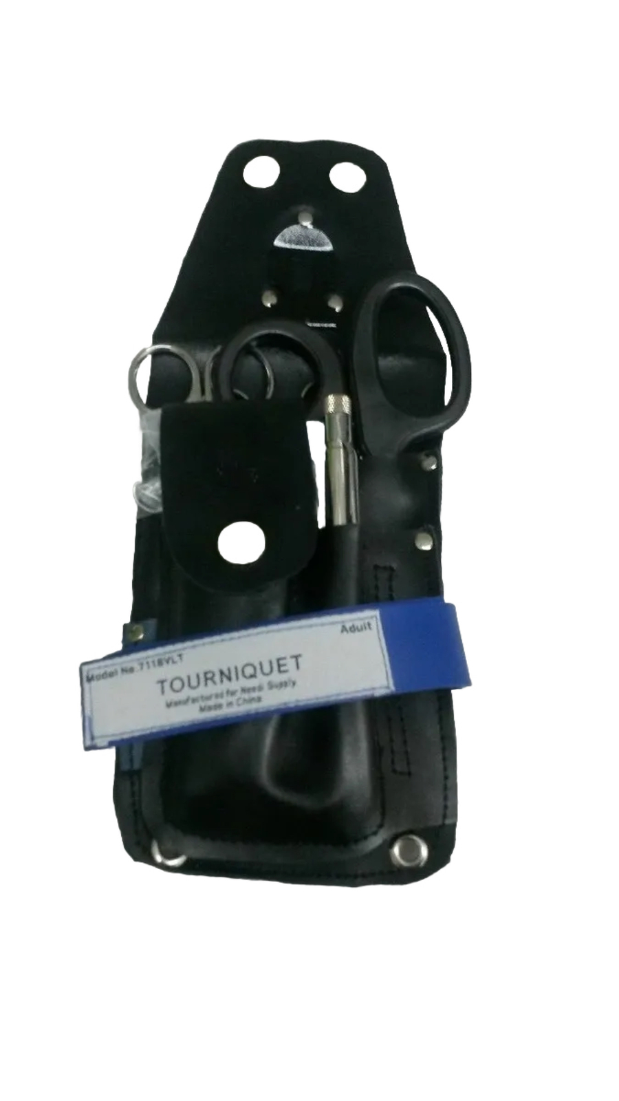 EMT LEATHER HOLSTER FILLED.